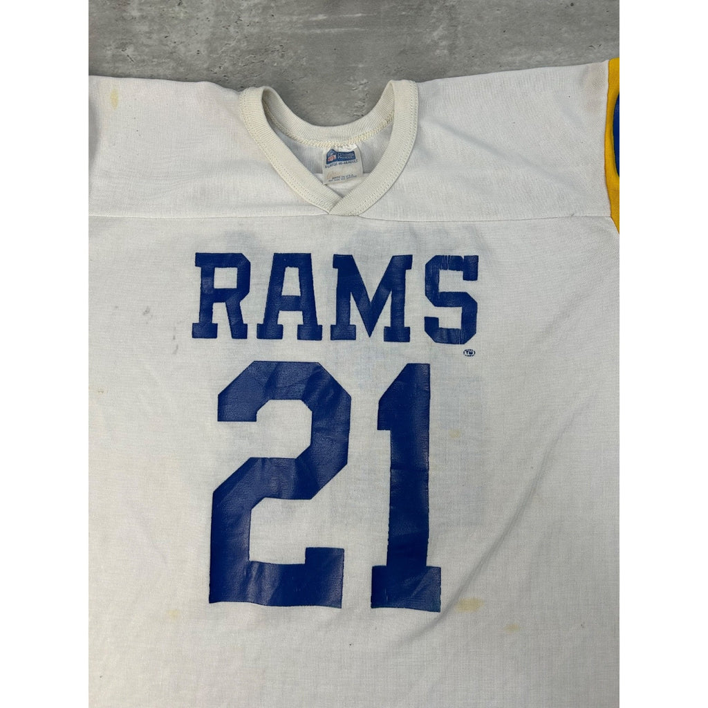 Vintage 70s/80s Los Angeles Rams #21 NFL Football Jersey Size XL