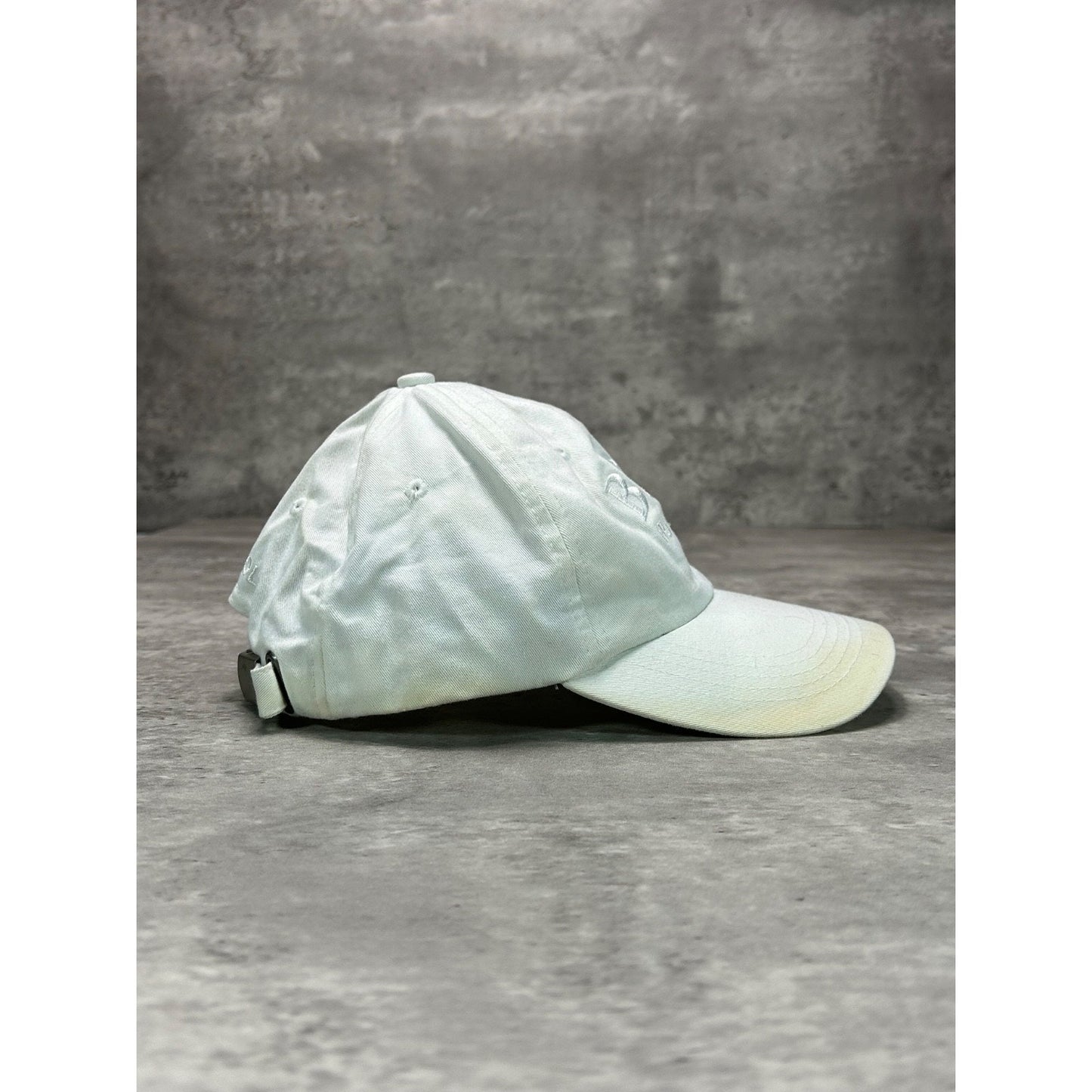 Vintage Hugo Boss Distressed Tonal Embroidered Spellout Strapback Hat OSFA