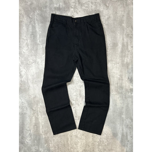 Vintage Dickies Canvas Workwear Pants Size 35 Black