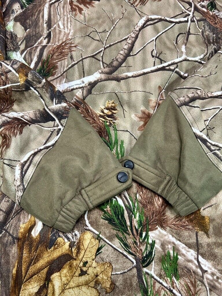 Scentlok Realtree Camo Embroidered Multipocket Fleece Hunting Jacket Size XL