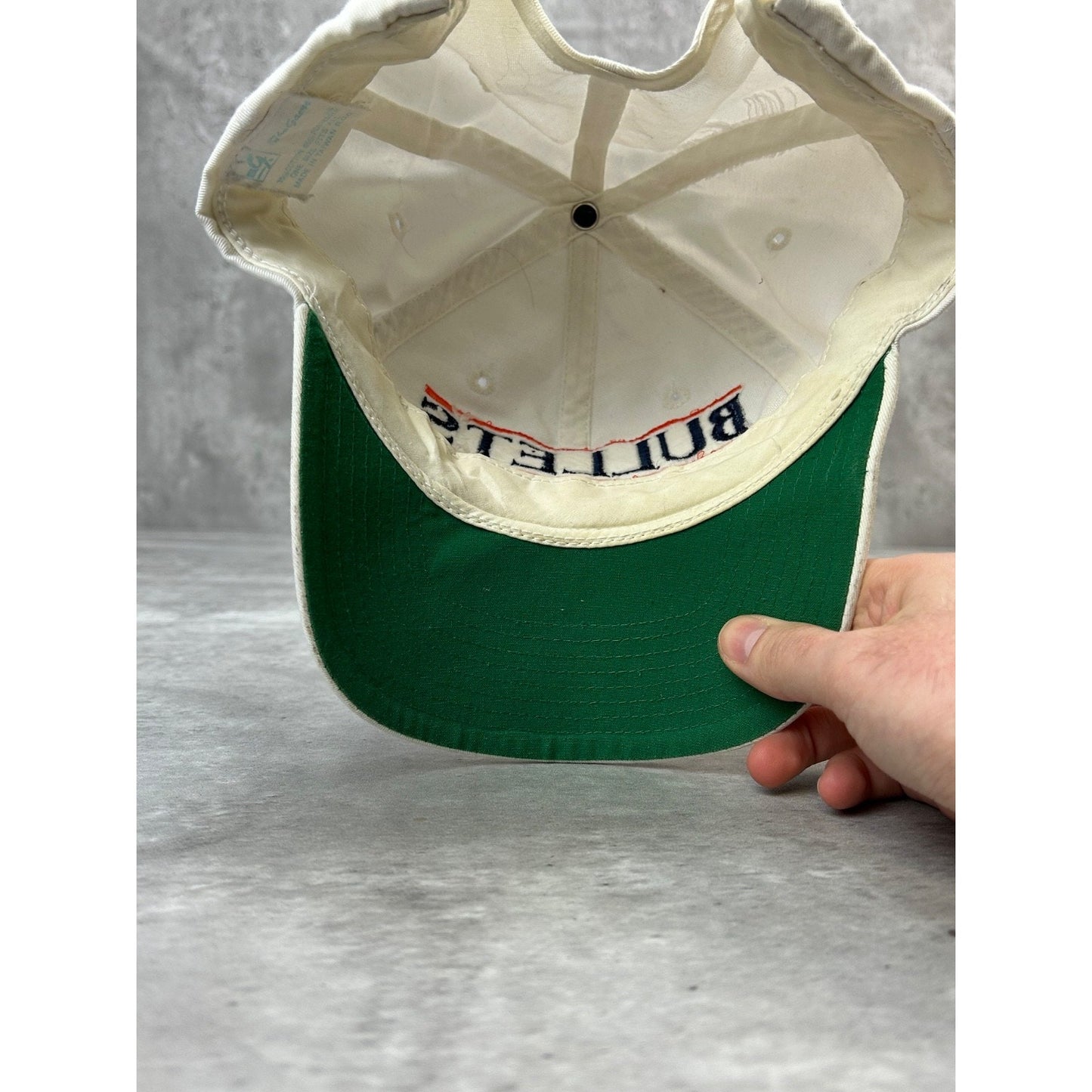 VTG 90s Gettysburg College Bullets NCAA Embroidered Spellout Snapback Hat OSFA