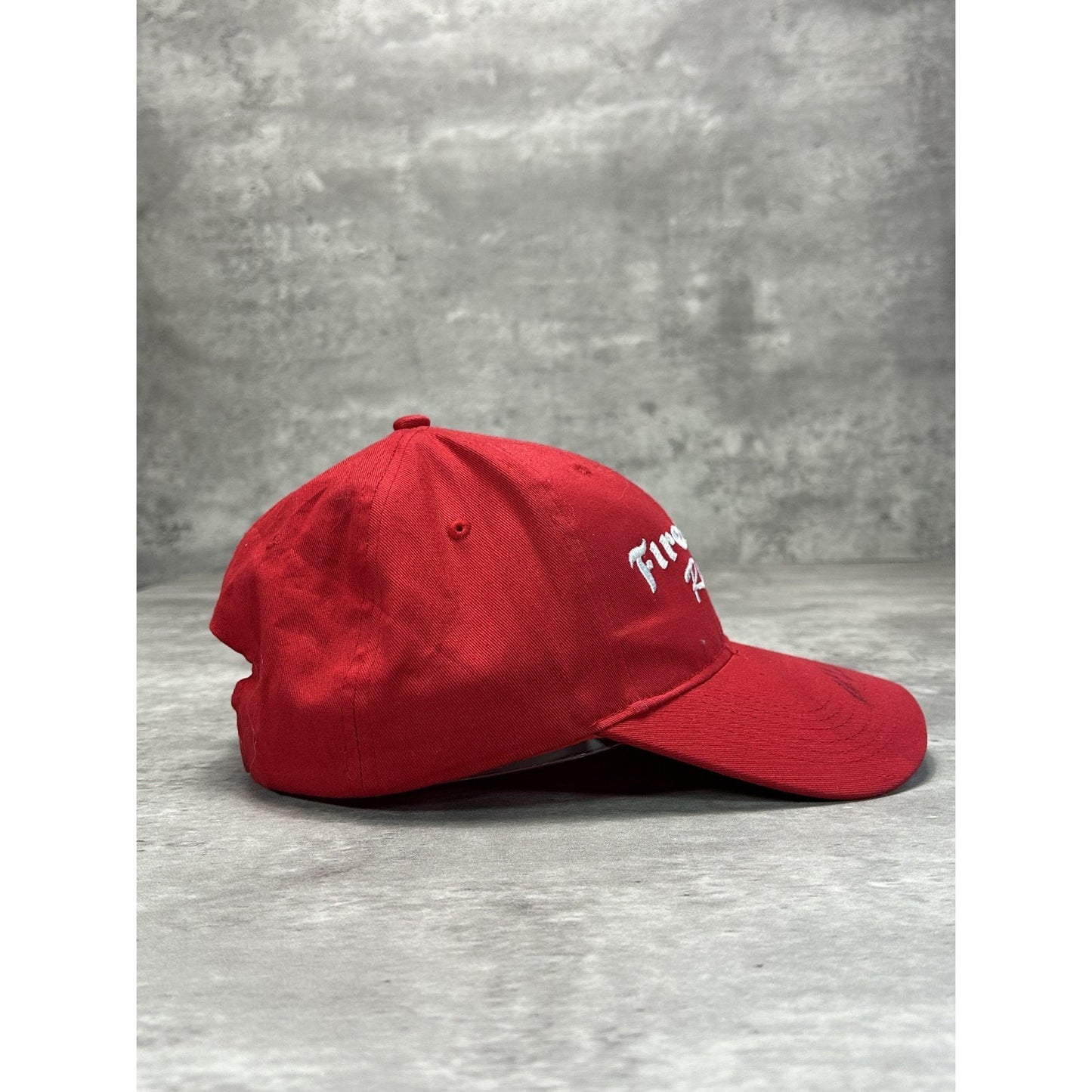 Vintage Firestone Racing Embroidered Spellout Snapback Hat OSFA Red