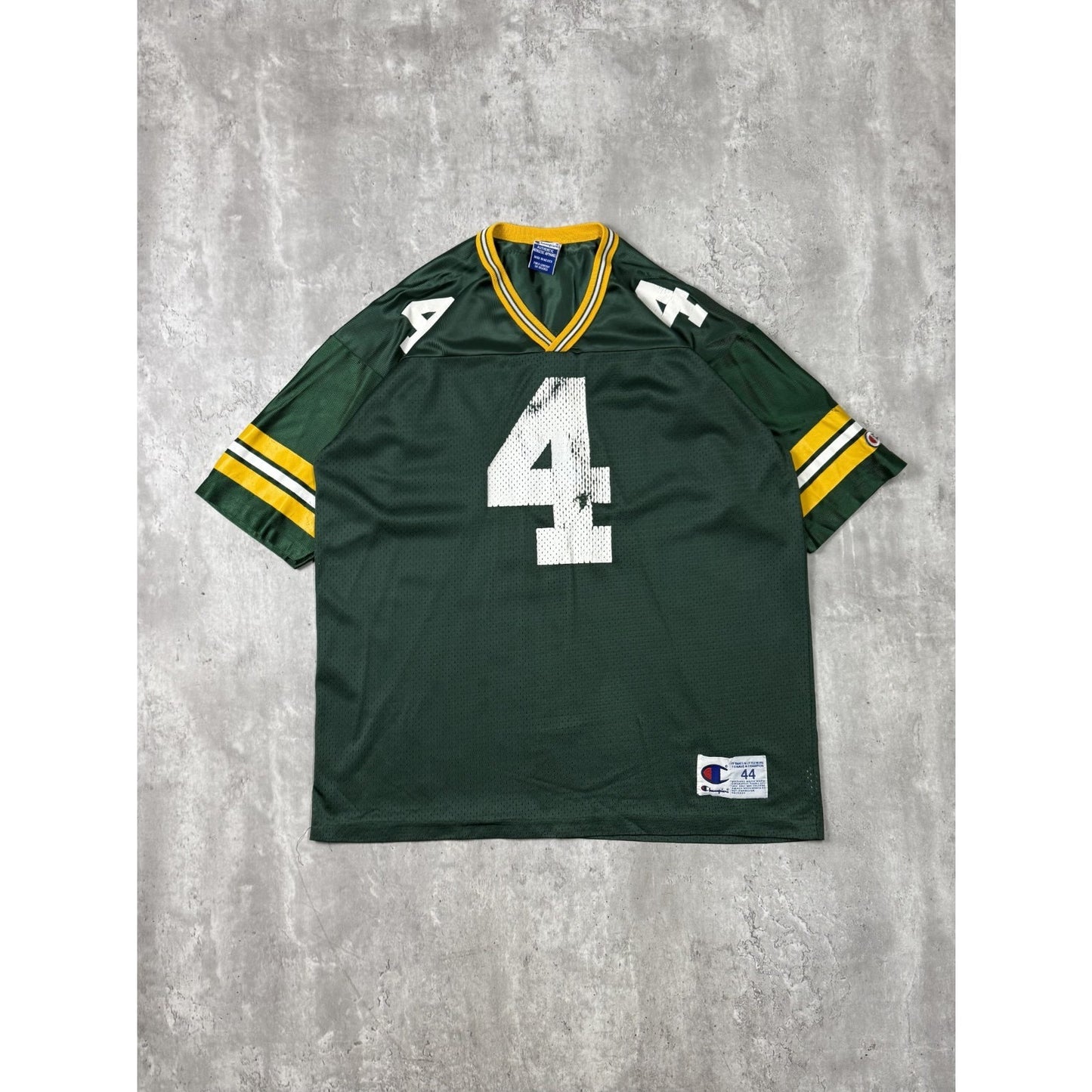 Vintage 90s Brett Favre #4 Green Bay Packers NFL Champion Football Jersey Sz XL