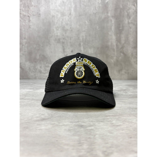 Vintage 2000 Paxson Short President Spellout Trucker Snapback Hat OSFA