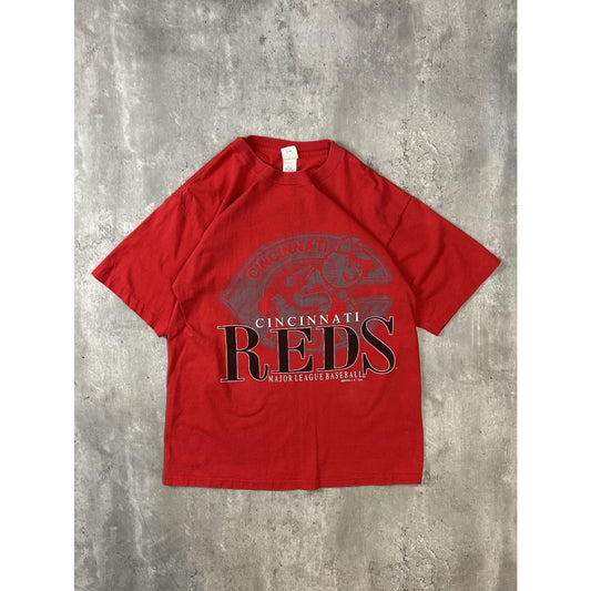 Vintage 1994 Cincinnati Reds MLB Graphic Spellout Logo T-Shirt Size Large