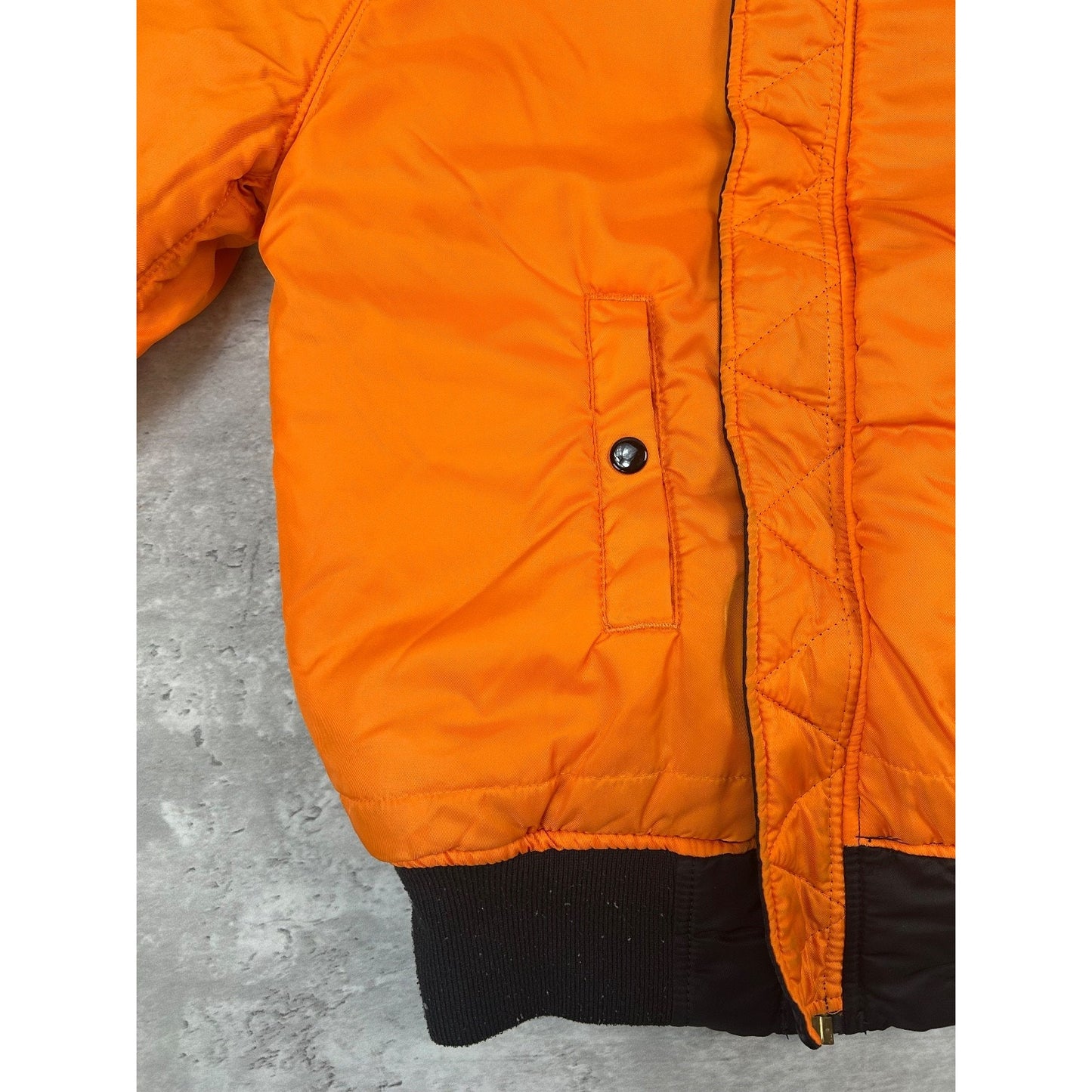 Vintage 90s Military MA-1 Reversible Flight Bomber Jacket Size Small