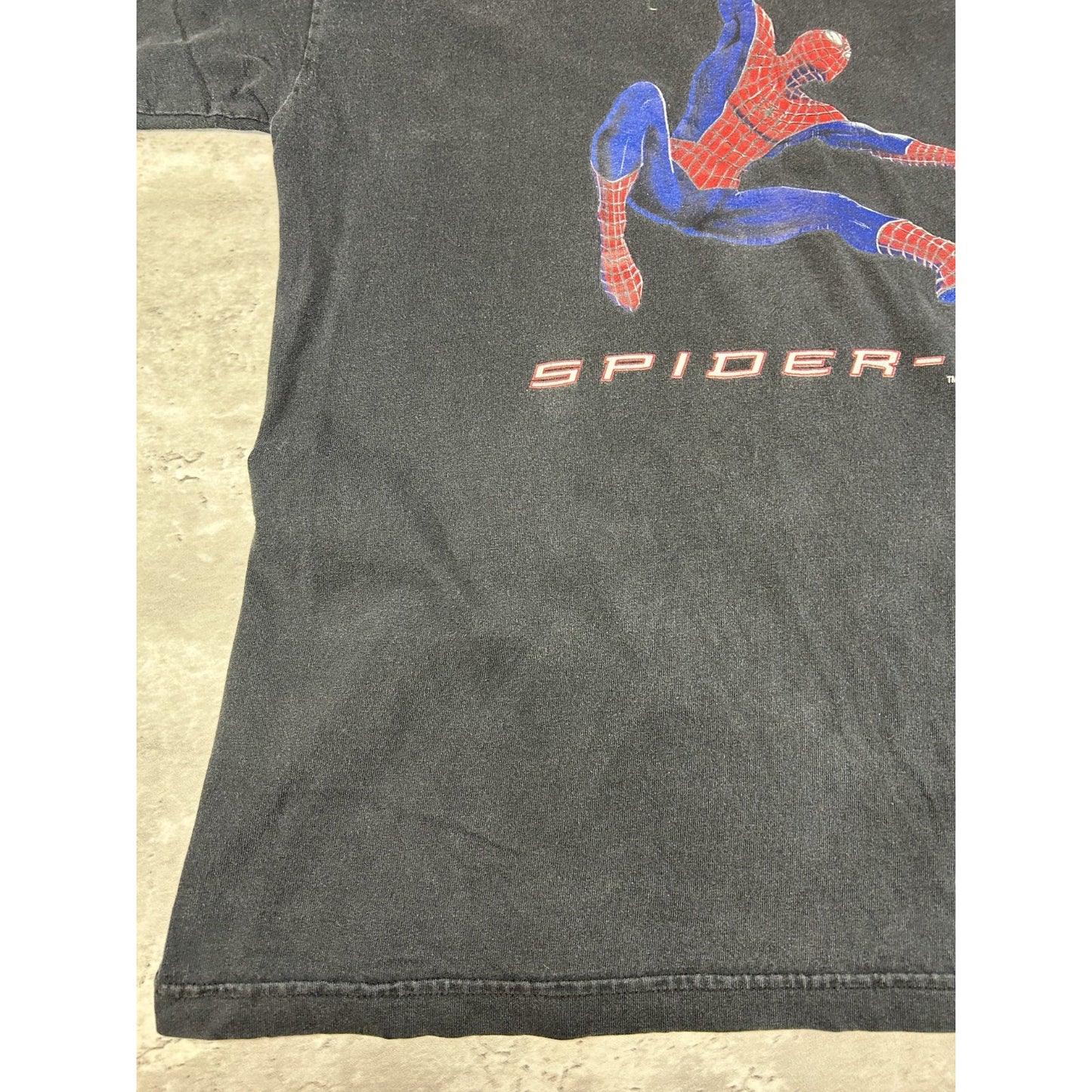 Vintage 2002 Spider-Man Marvel Superhero Graphic Movie Promo T-Shirt Size Large