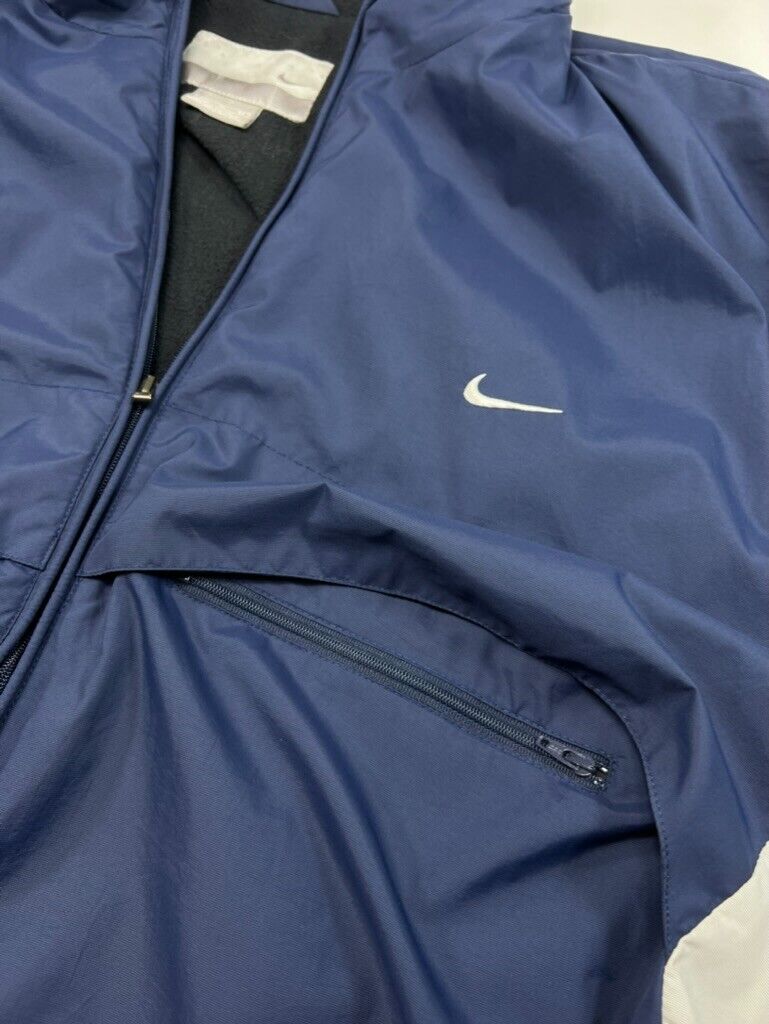 Vtg Y2K Nike Embroidered Mini Swoosh Full Zip Insulated Windbreaker Jacket Sz XL