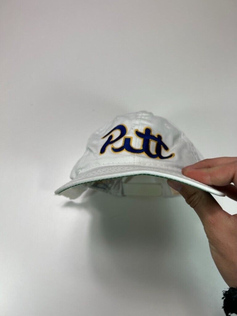 Vintage 90s Pitt NCAA Sports Specialties Embroidered Spellout Snapback Hat OSFA