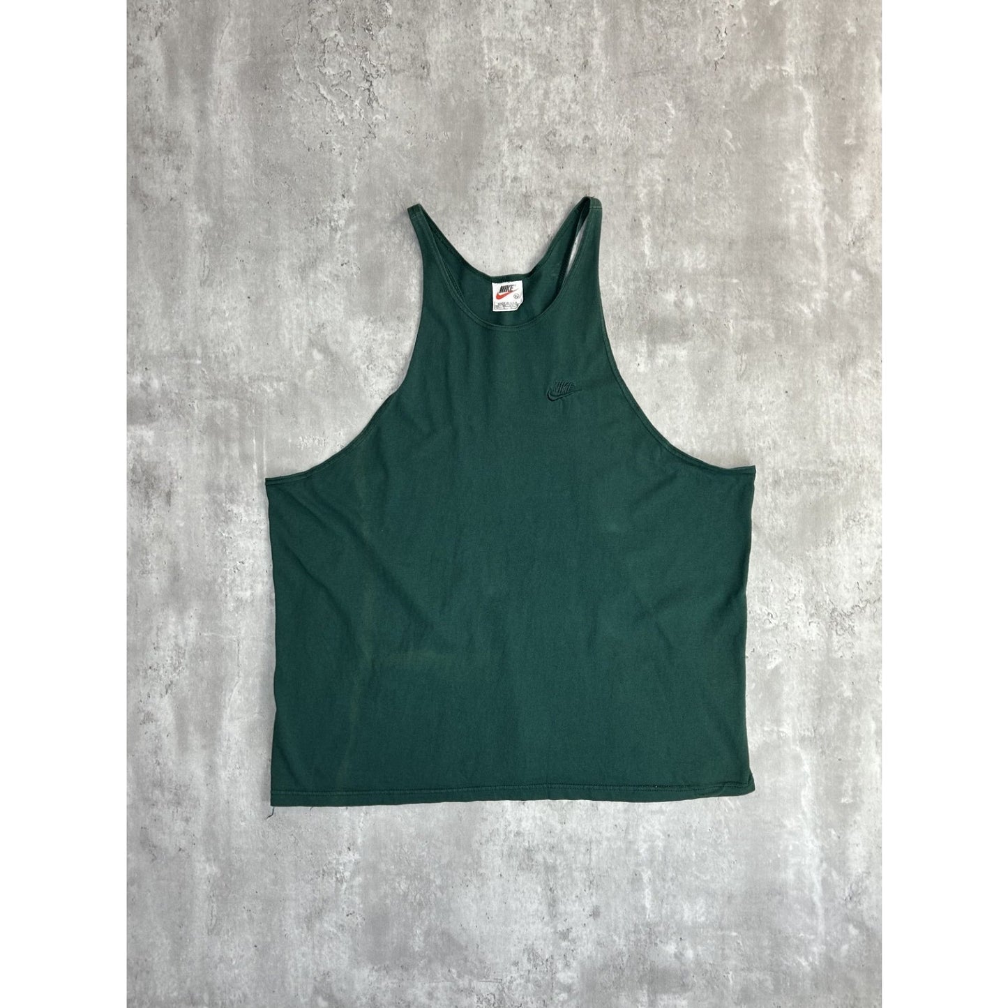 Vintage 90s Nike Tonal Embroidered Mini Swoosh Sleeveless T-Shirt Size XL