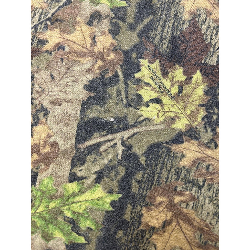 Vintage Nunavut Hunter Tree Camo Hunting Long Sleeve T-Shirt Size Large
