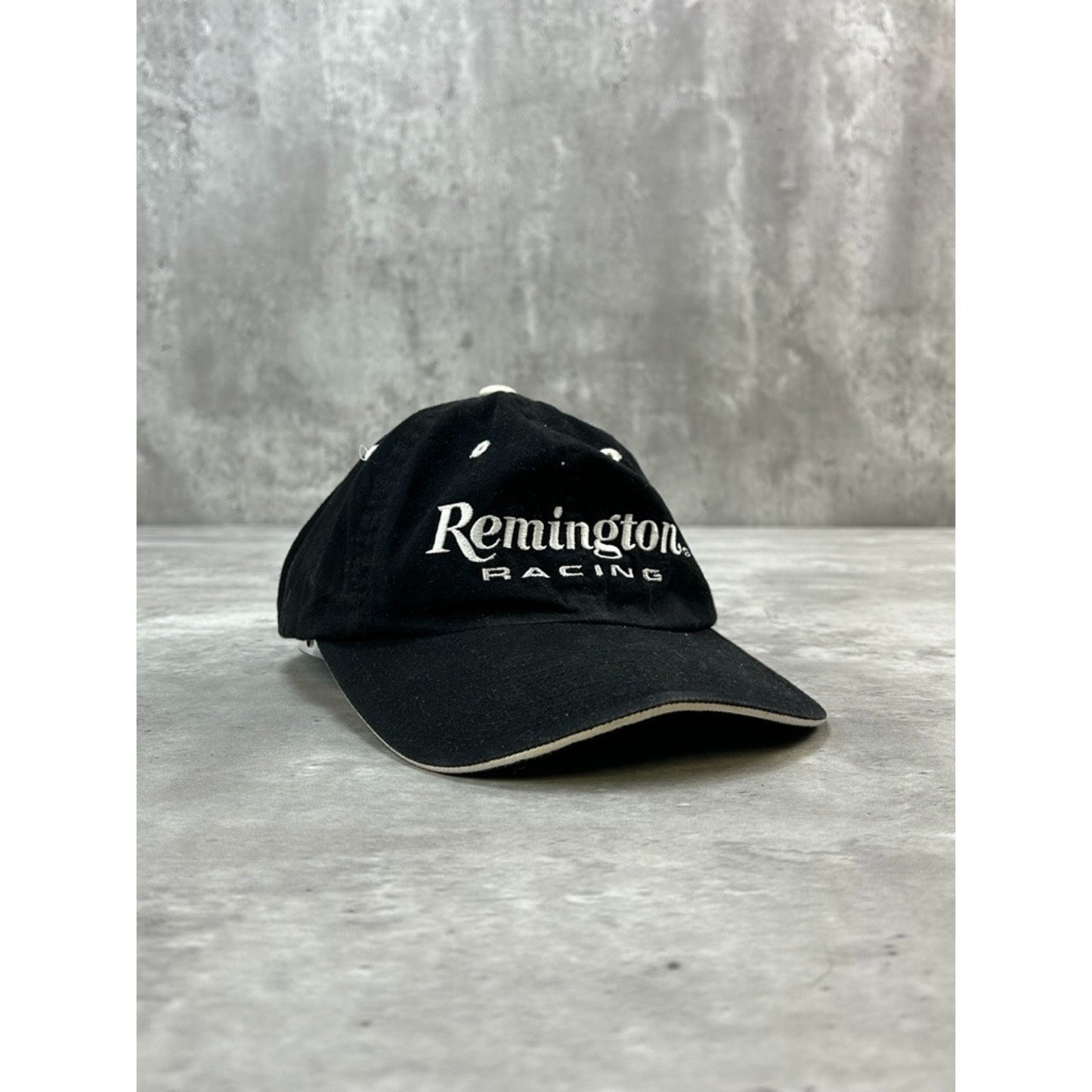 Vintage Remington Racing Embroidered Spellout Strapback Hat OSFA