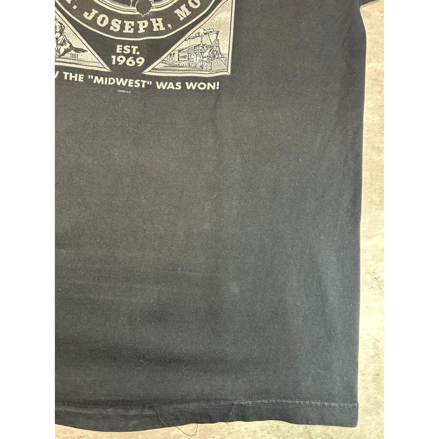 Vintage 2002 Harley Davidson Bald Eagle Graphic T-Shirt Size XL Black