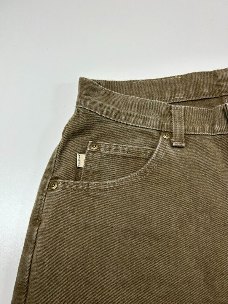 Vintage L.L. Bean Double L Classic Fit Straight Leg Denim Pants Size 31