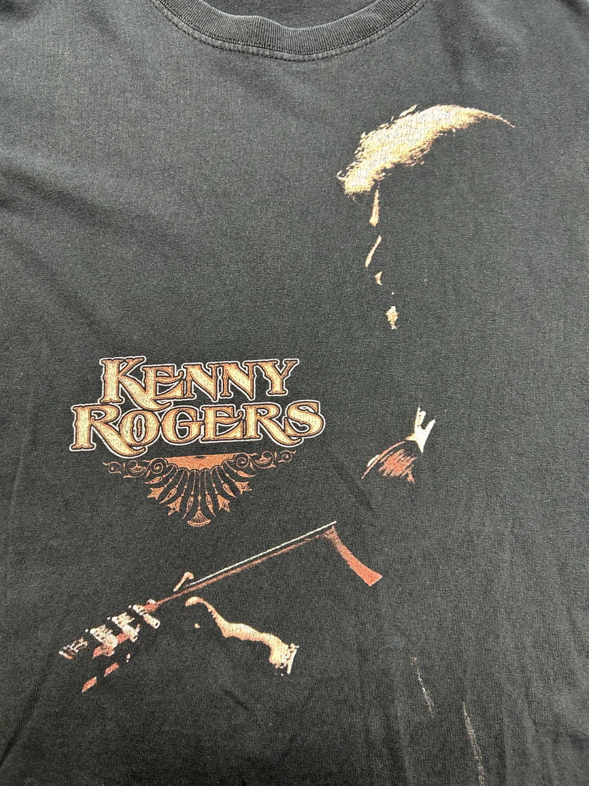 Vintage Kenny Rogers The Gamblers Last Deal Concert Tour T-Shirt Size Large