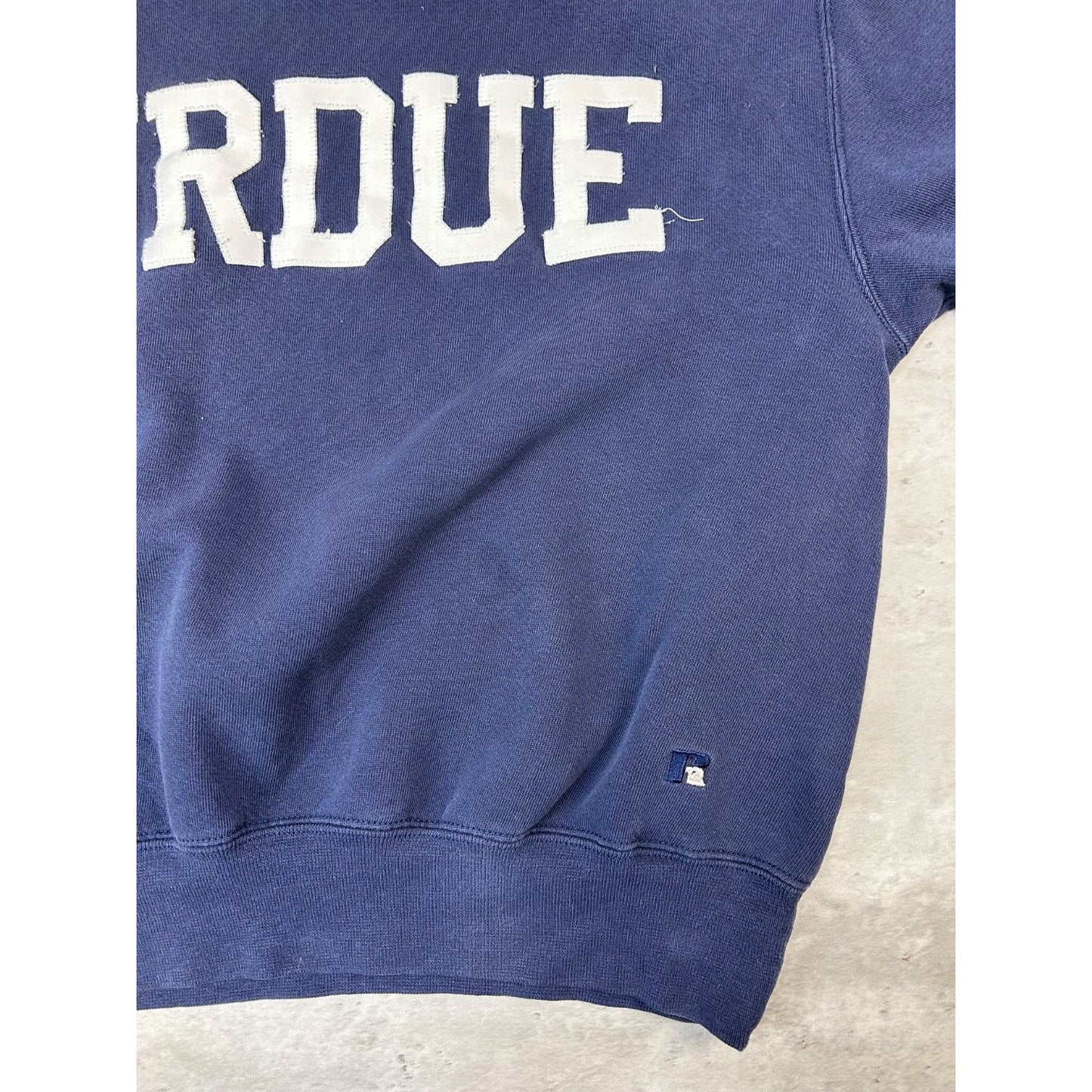 Vintage 90s Purdue Boilermakers NCAA Embroidered Spellout Sweatshirt Size Large