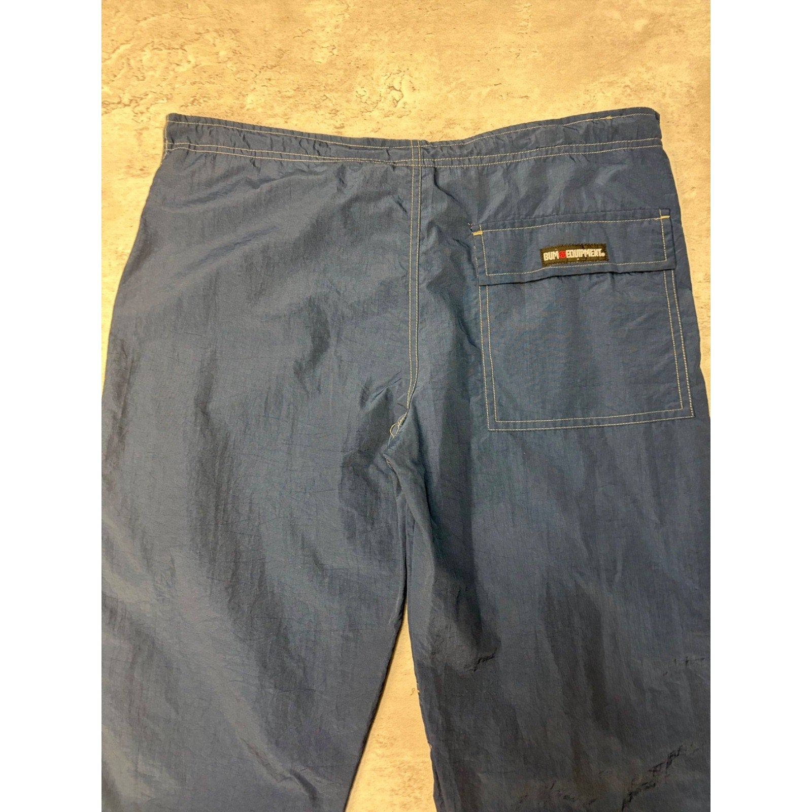 Vintage B.U.M Equipment Multi Pocket Nylon Cargo Track Pants Size Small