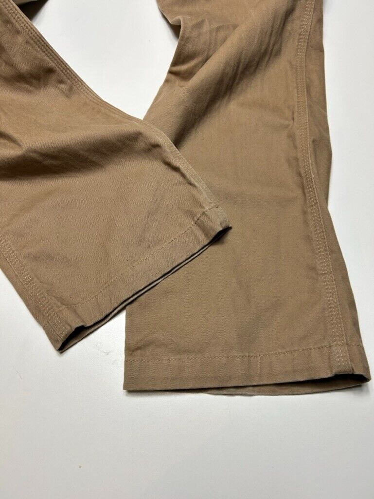 Carhartt Relaxed Fit Canvas Workwear Carpenter Pants Size 33W Beige