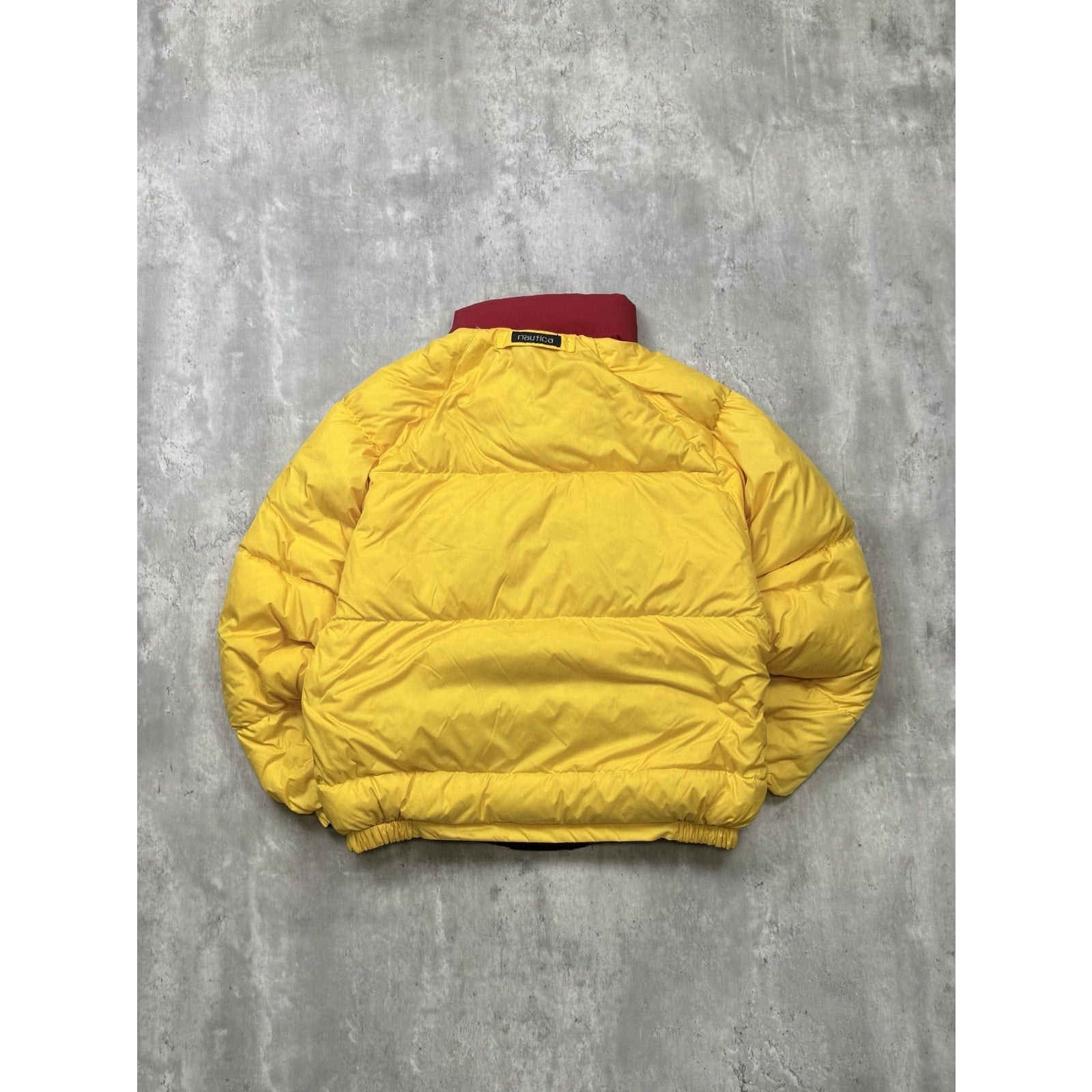 Vintage 90s Nautica Navigation Insulated Reversible Puffer Jacket Size Small