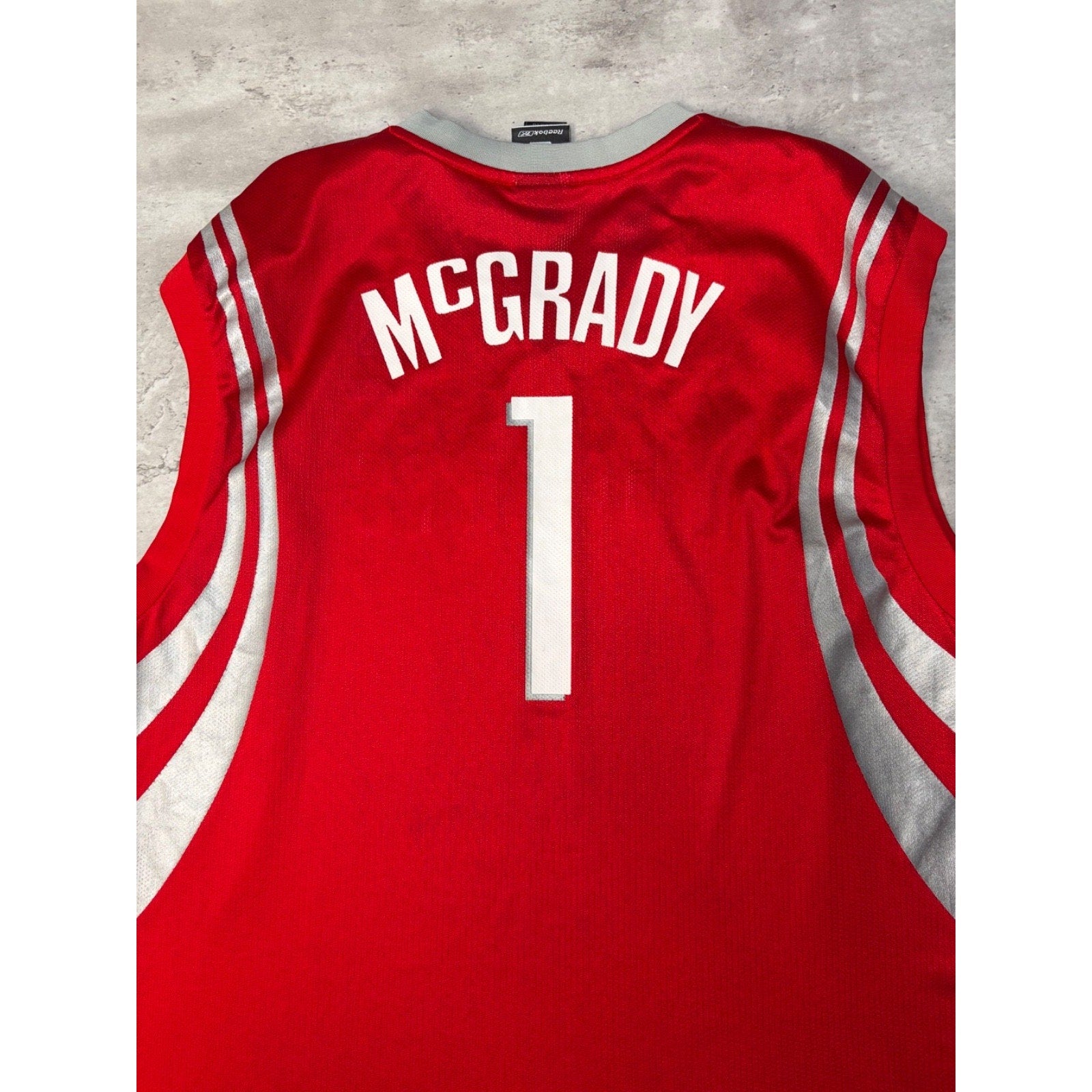 Vintage Tracy McGrady #1 Houston Rockets NBA Reebok Basketball Jersey Size XL