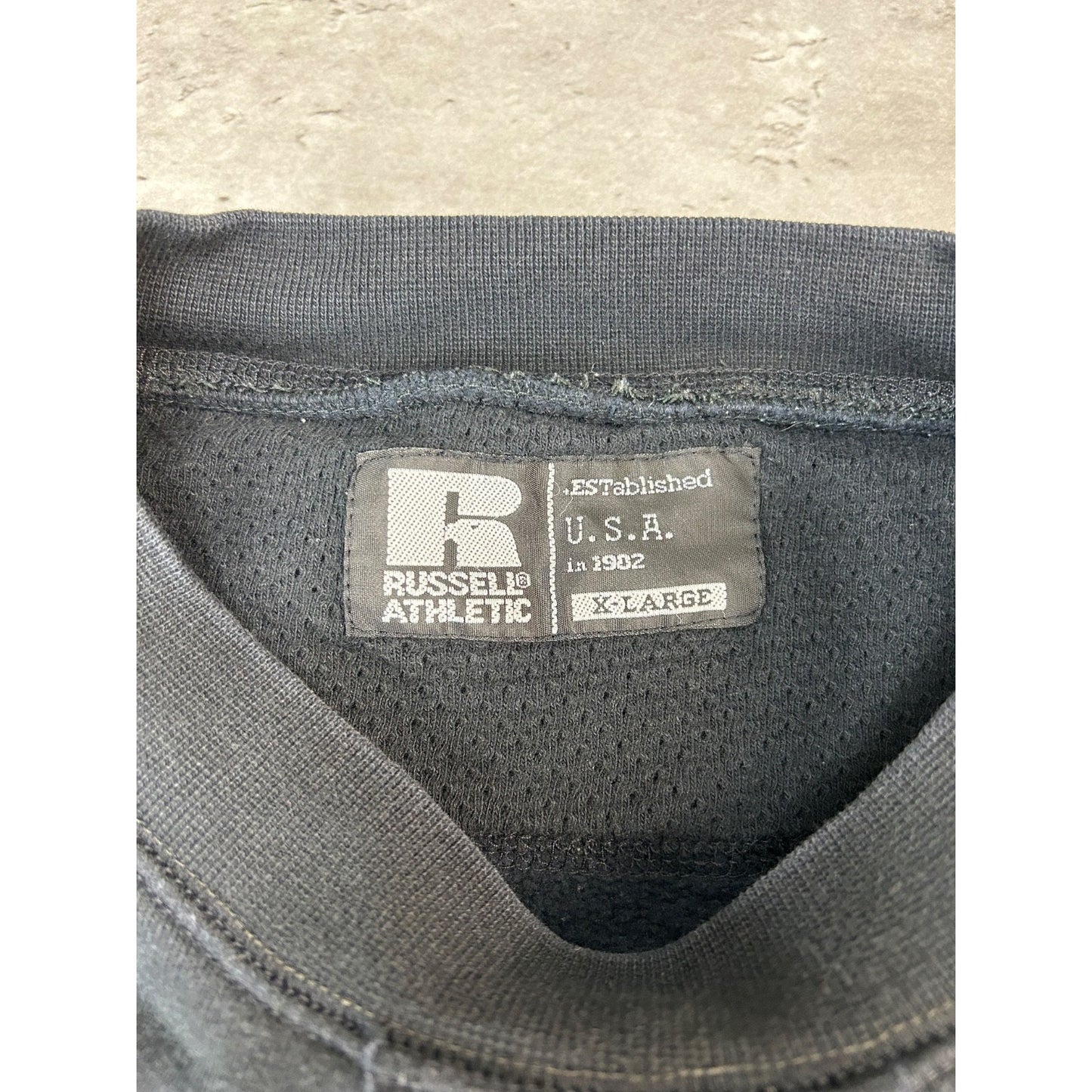 Vintage Russell Athletic Training Embroidered Spellout Crewneck Sweatshirt Sz XL