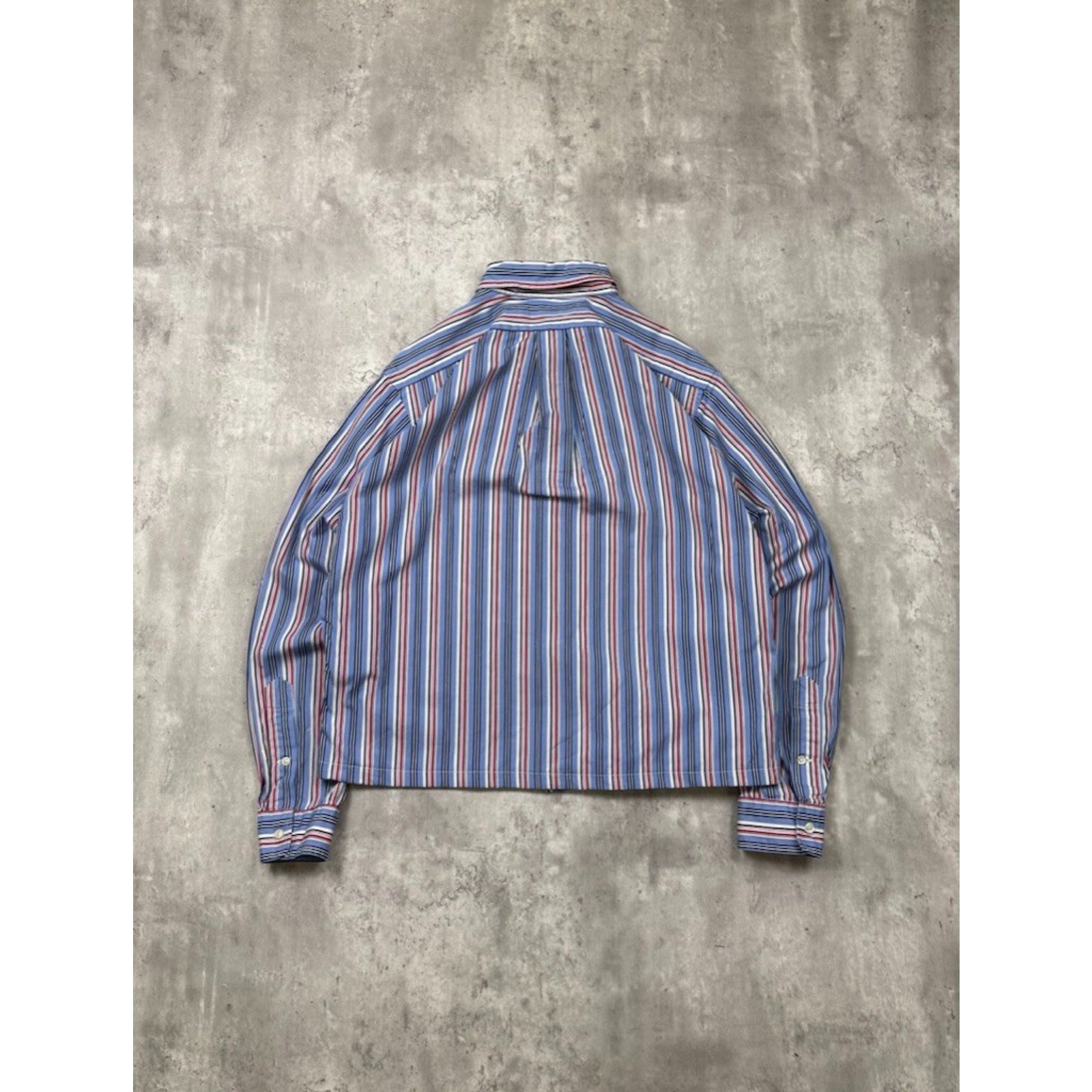 Vintage Polo Ralph Lauren Embroidered Pony Cropped Button Up Shirt Size Medium
