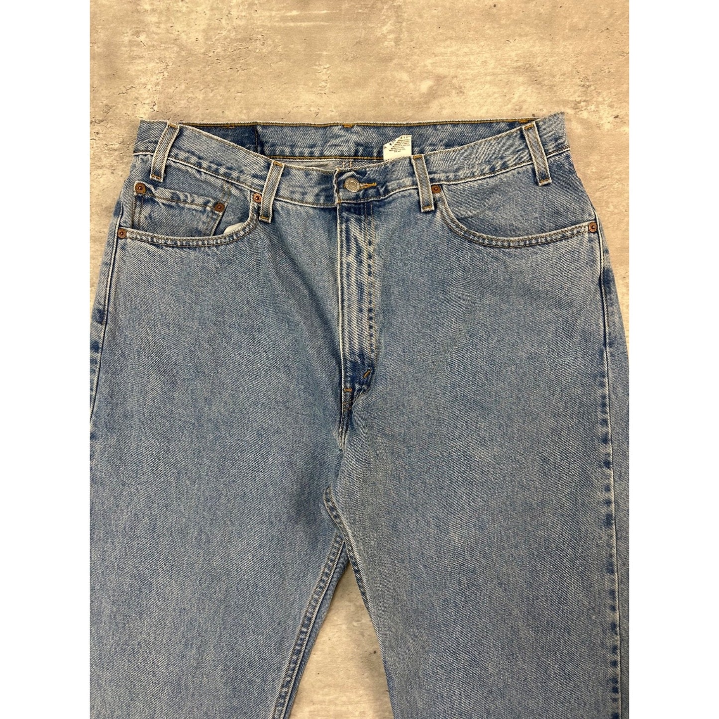 Vintage 90s Levis 505 Red Tab Light Wash Denim Pants Size 36