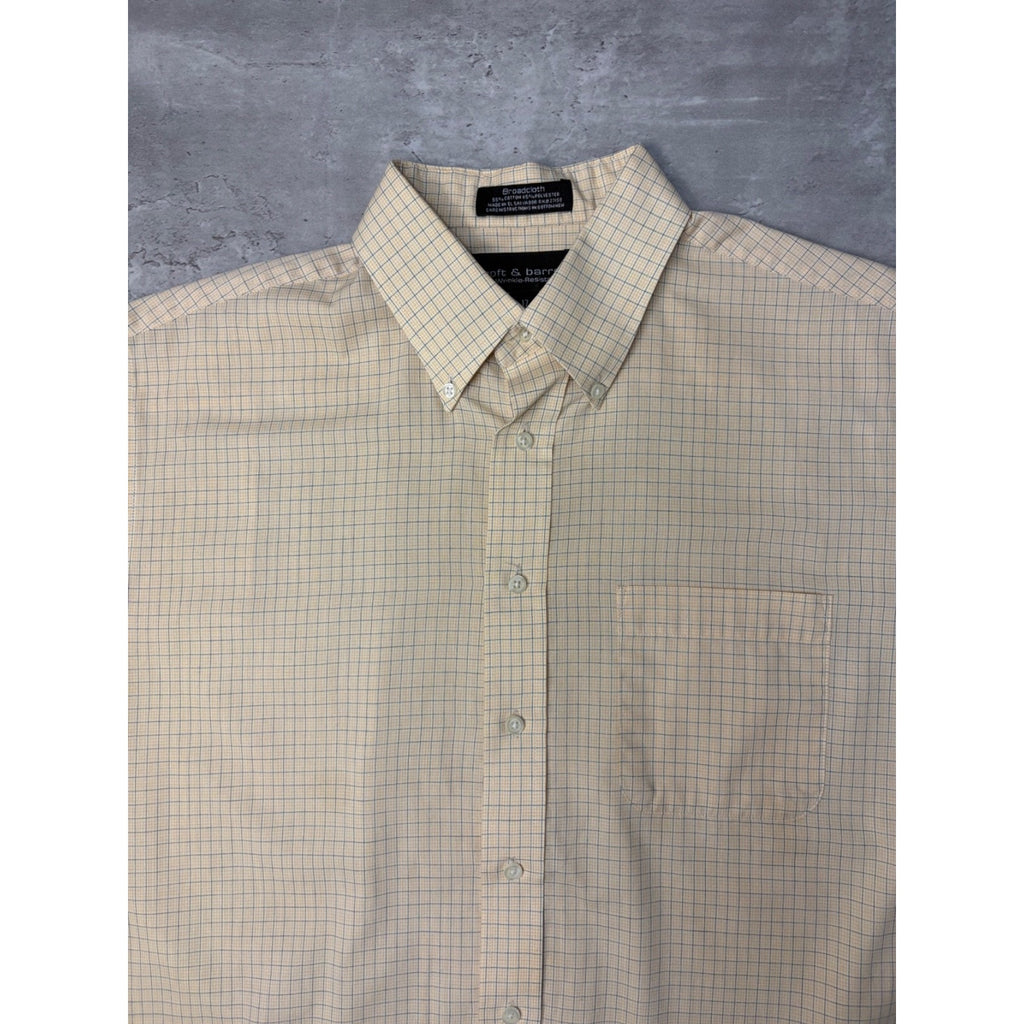 Croft & Barrow Plaid Single Pocket Reworked Cropped Button Up Shirt Size XL