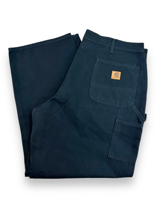 Carhartt Dungaree Fit Canvas Workwear Carpenter Pants Size 40 B11BLK