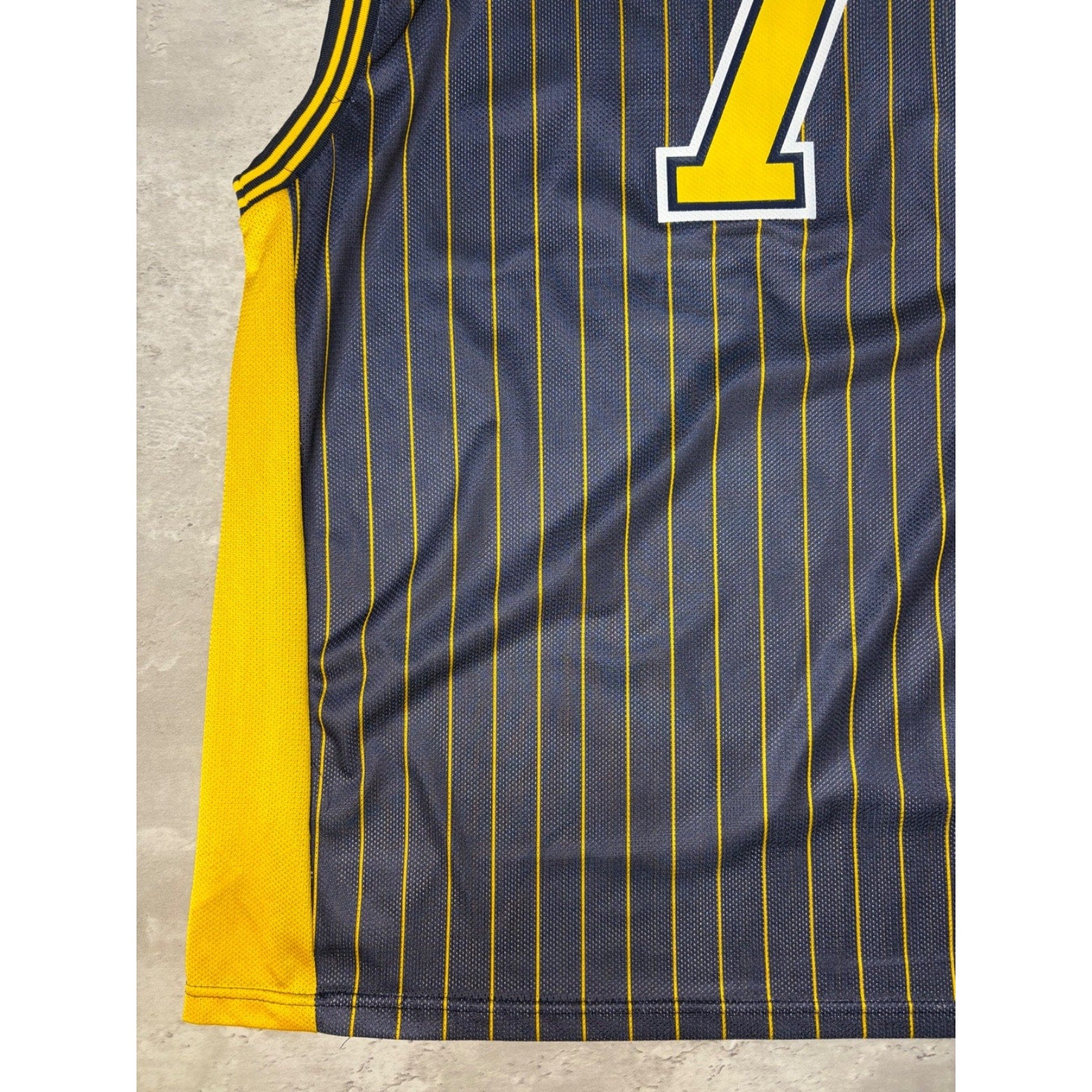 Vintage Shaquille O'Neal #7 Indiana Pacers NBA Reebok Basketball Jersey Sz Large