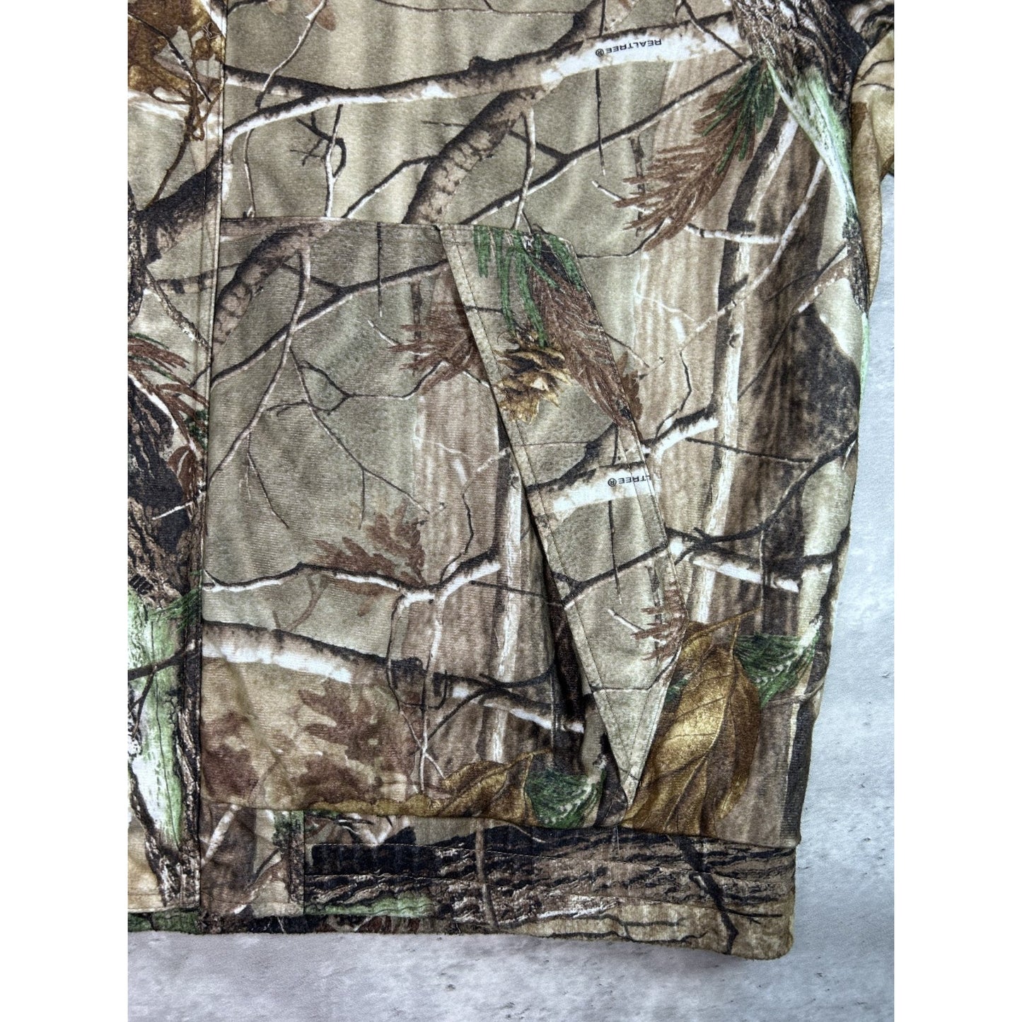 Vintage Field And Streams Realtree Camo Hooded Hunting Jacket Size XL