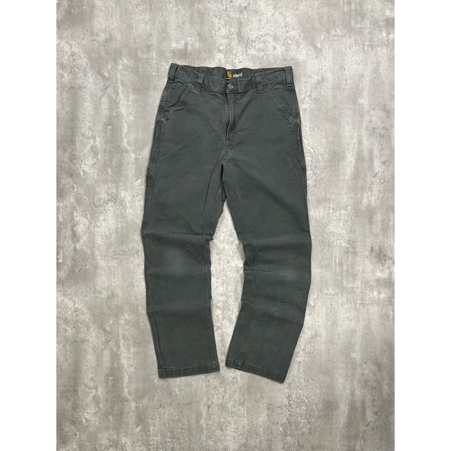 Carhartt Relaxed Fit Canvas Workwear Five Pocket Pants Size 34 Green