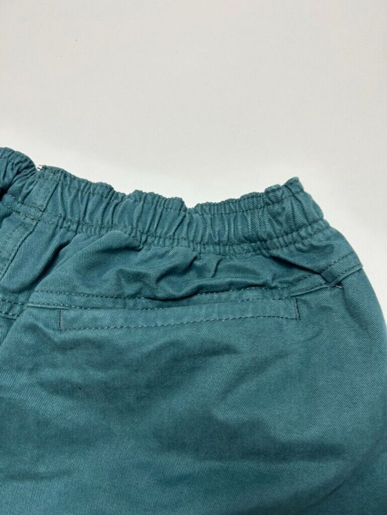 2000s Stussy Elastic Stuff Cotton Shorts Size Large Teal