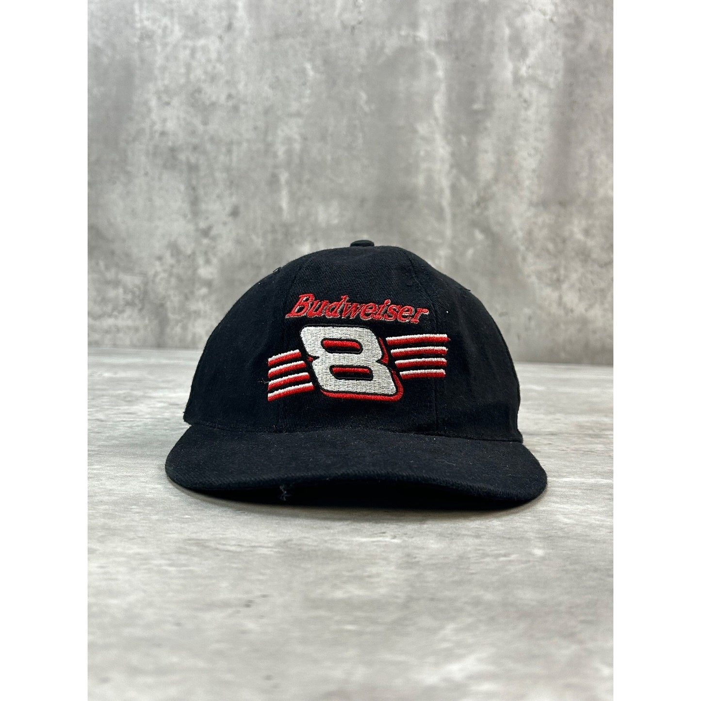Vintage Dale Earnhardt #8 Budweiser Racing Embroidered Nascar Strapback Hat OSFA