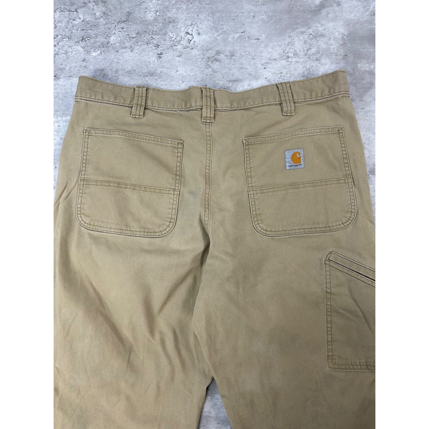 Carhartt Canvas Workwear Five Pocket Pants Size 38 Beige