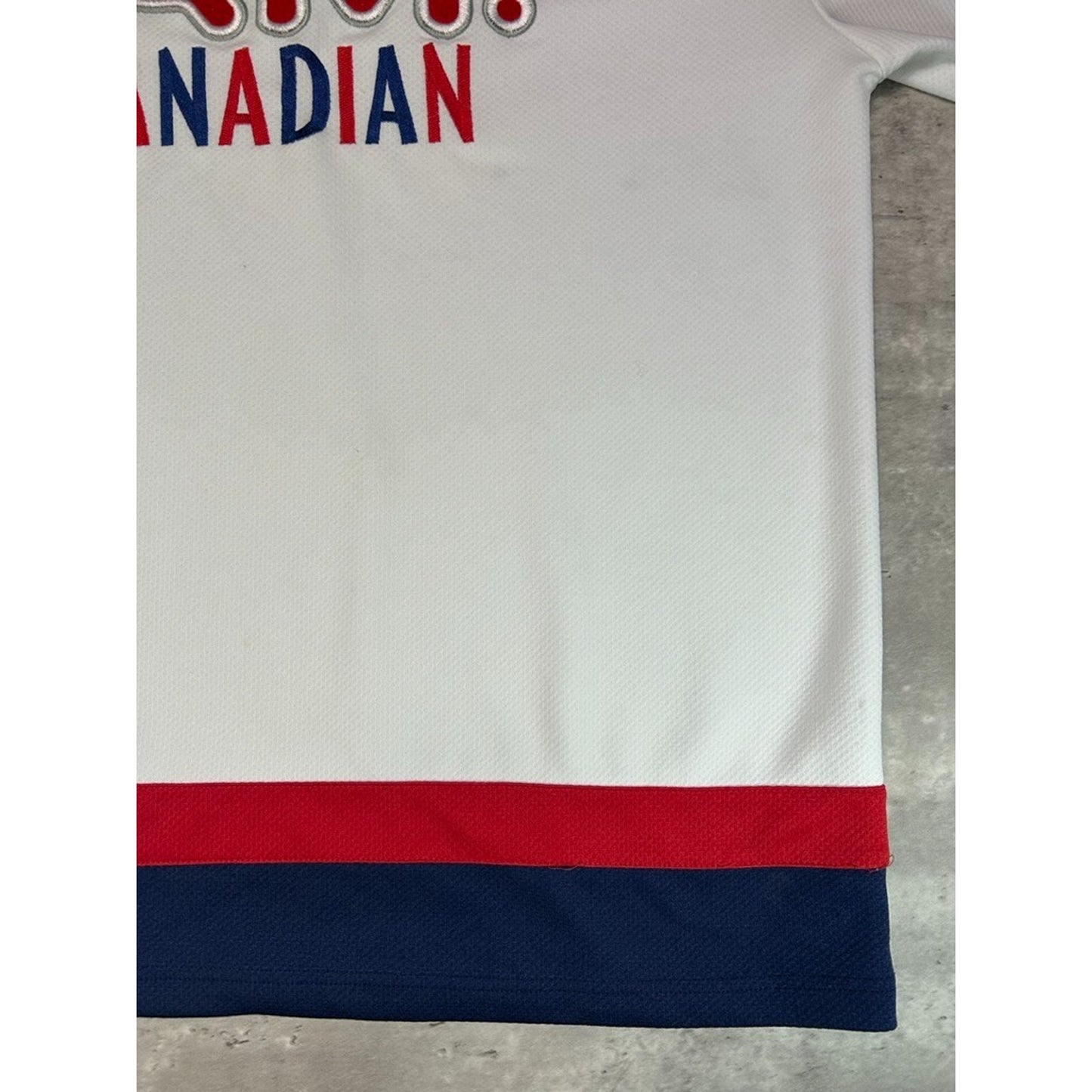 Vintage Molson I Am Canadian Beer Promo Hockey Jersey Size 2XL White
