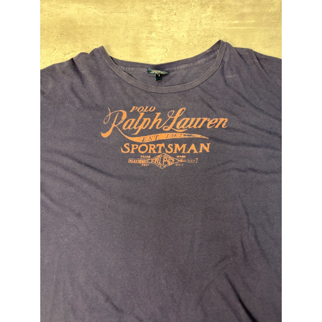 VTG 90s Polo Ralph Lauren Sportsman Script Spellout Long Sleeve T-Shirt Size 2XL