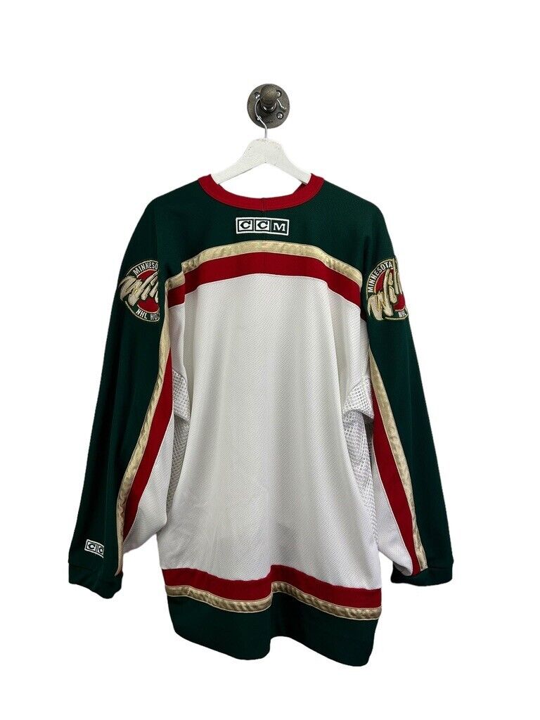 Vintage Minnesota Wild NHL Stitched CCM Hockey Jersey Size 2XL
