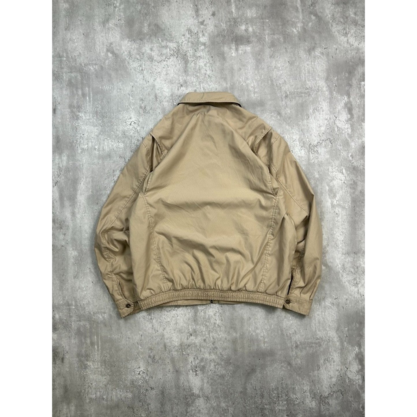 Vintage Polo Ralph Lauren Embroidered Pony Harrington Jacket Size Medium Beige