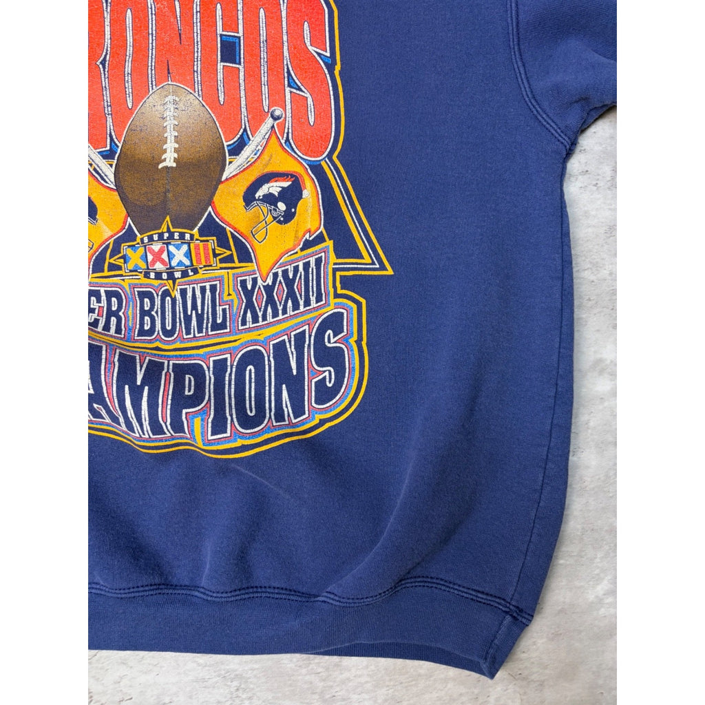 Vintage 1997 Denver Broncos NFL Super Bowl XXXII Sweatshirt Size Large