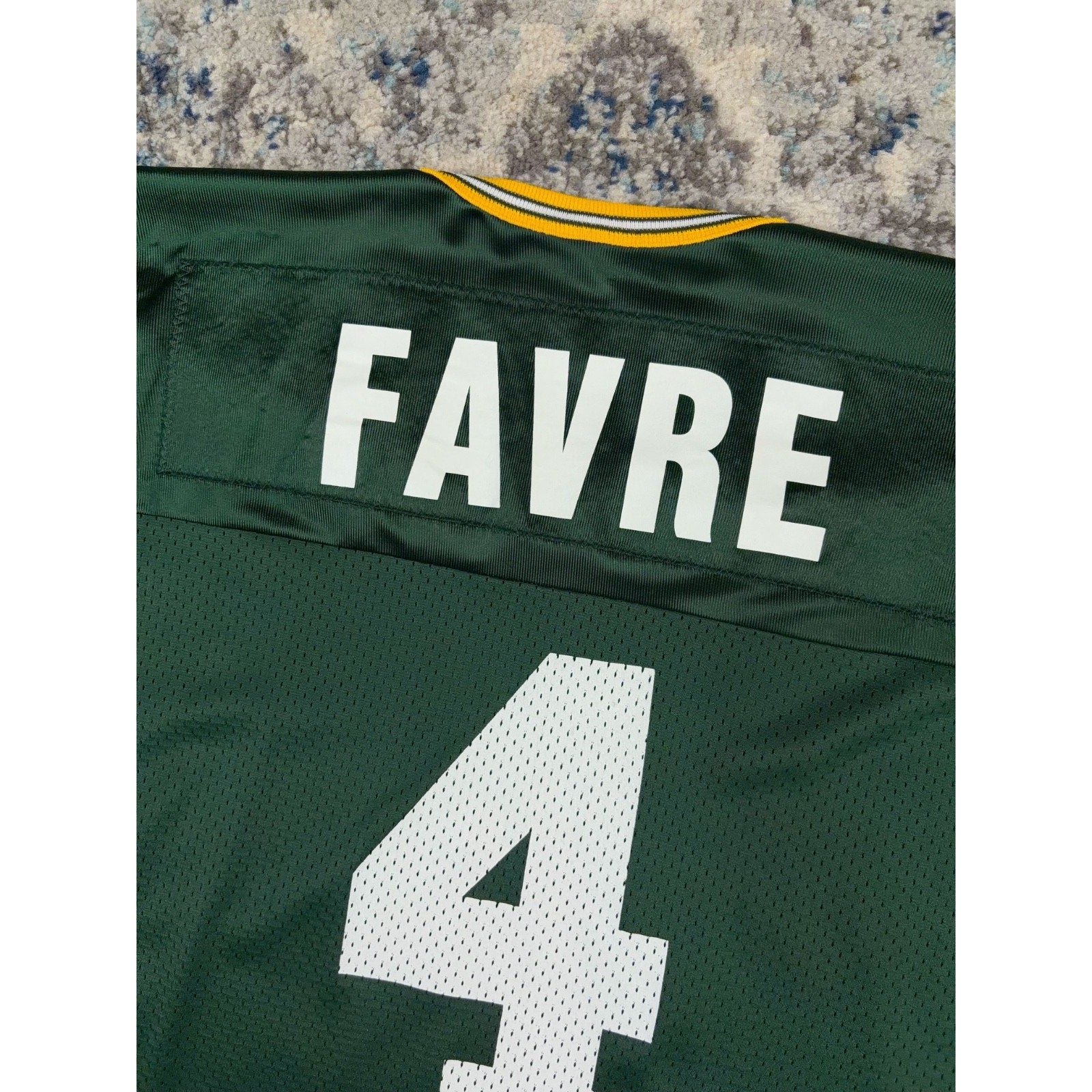 Vintage Brett Favre #4 Green Bay Packers NFL Champion Football Jersey Size Large