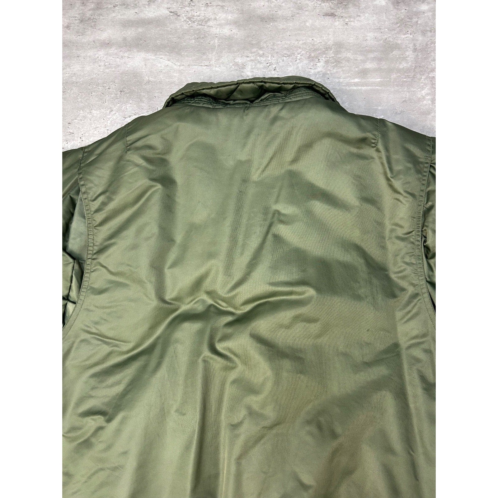 Vintage 80s/90s US Military Insulated Full Zip Pilots Bomber Jacket Size XL