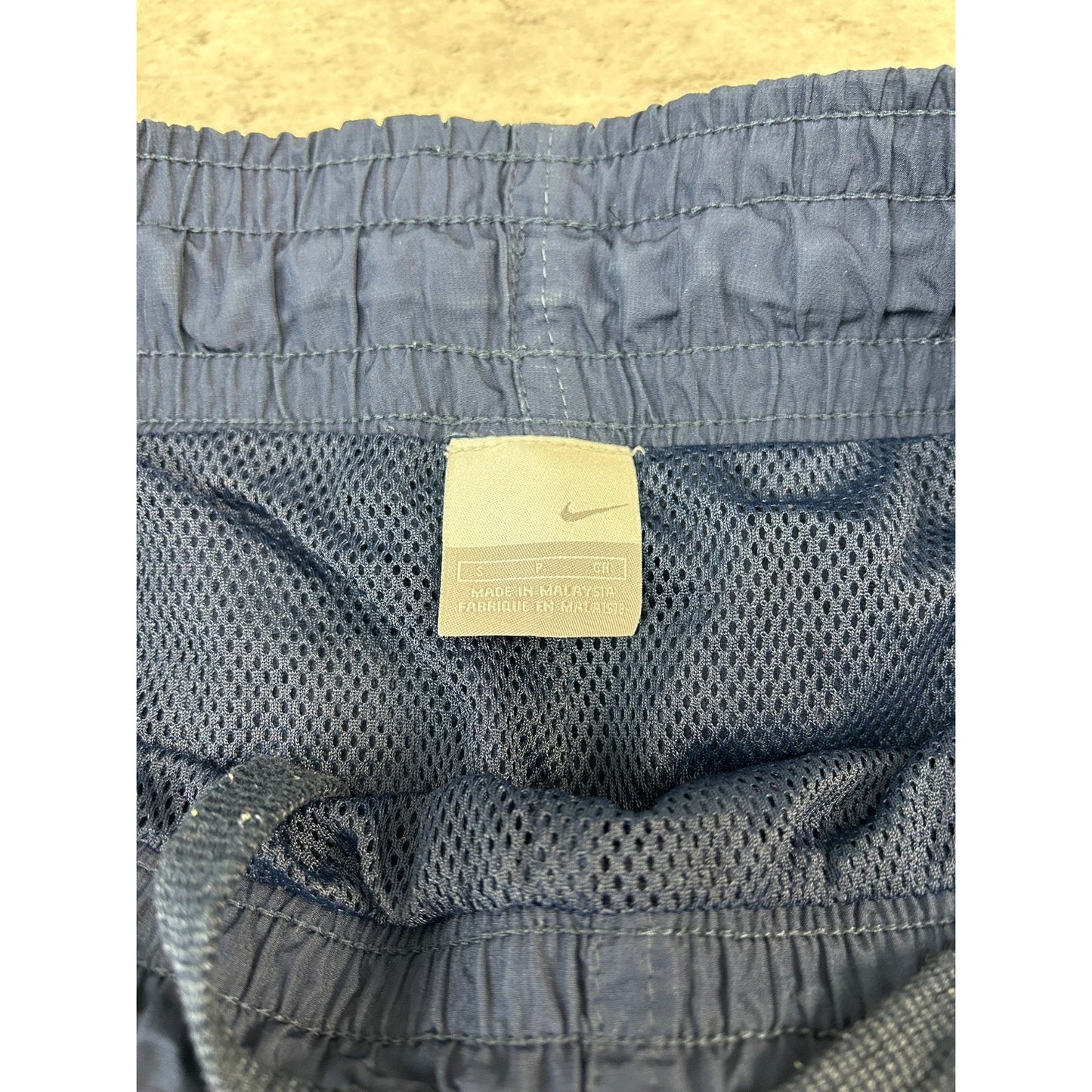 Vintage Y2K Nike Embroidered Logo Two Tone Nylon Track Pants Size Small