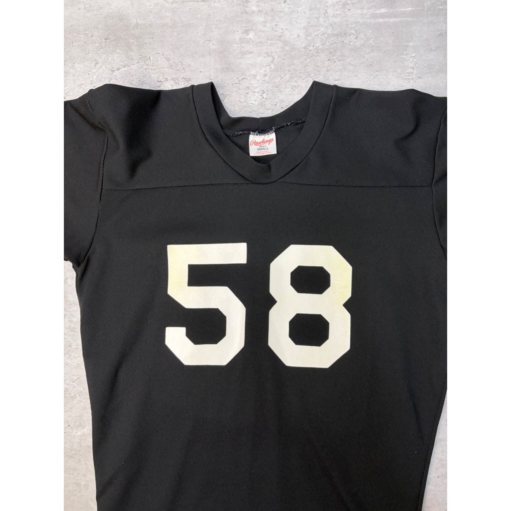 VTG 1970s Jack Lambert #58 Pittsburgh Steelers NFL Rawlings Jersey Size Small