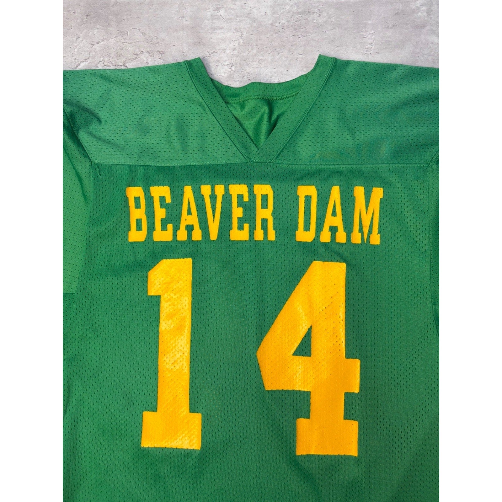 Vintage 80s/90s Beaver Dam #14 Football Jersey Size Large