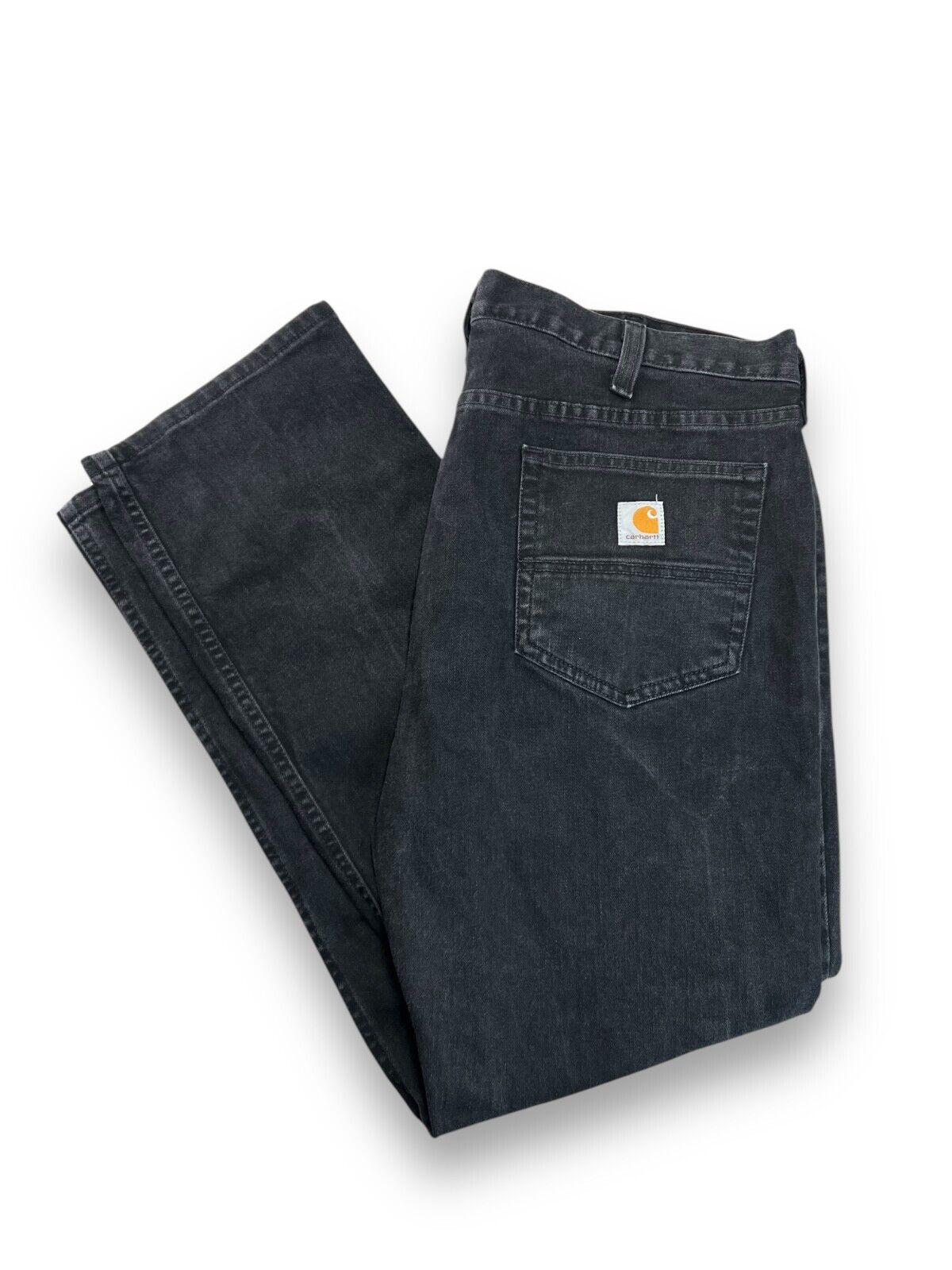 Carhartt Relaxed Fit Black Denim Workwear Pants Size 38W