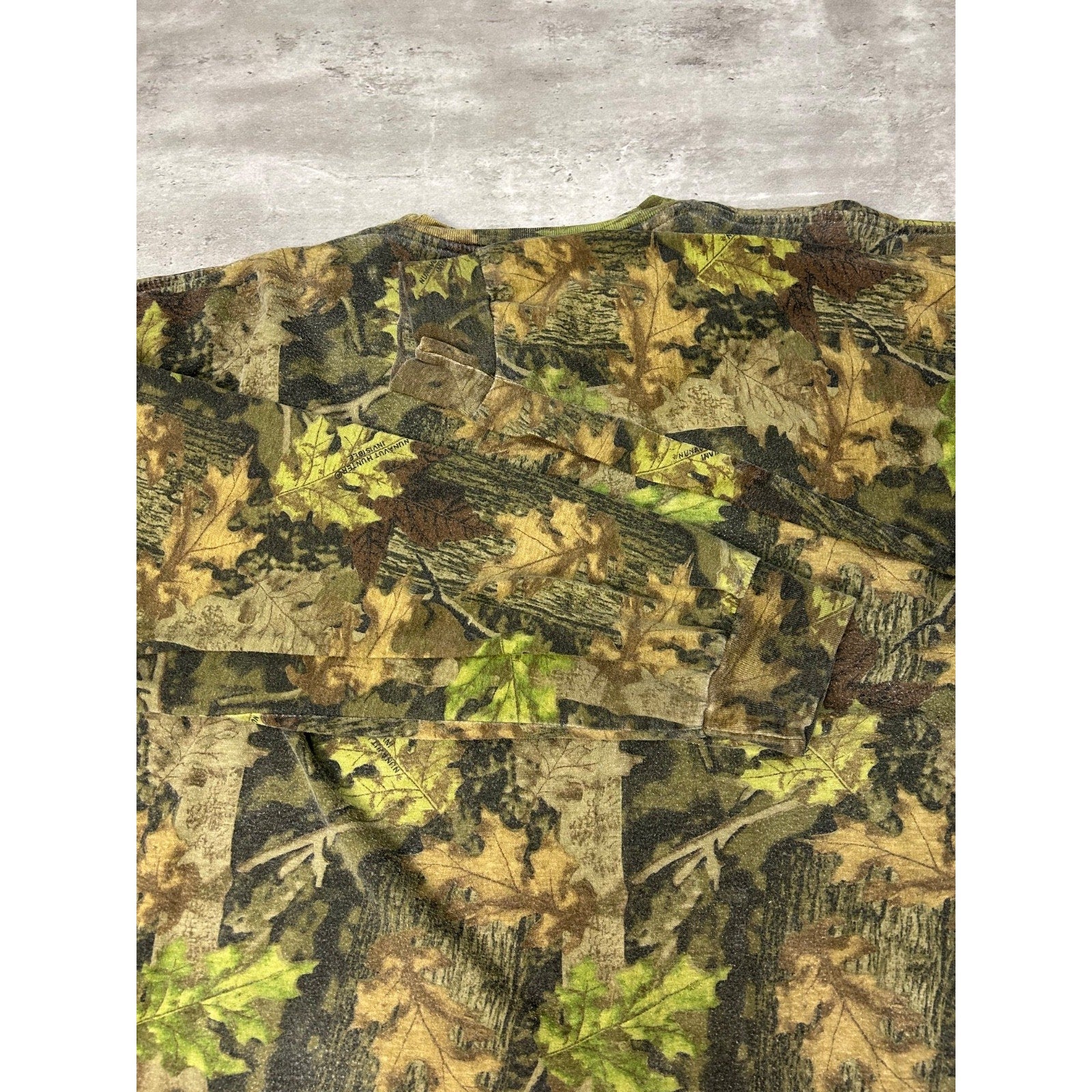 Vintage Nunavut Hunter Tree Camo Hunting Long Sleeve T-Shirt Size Large