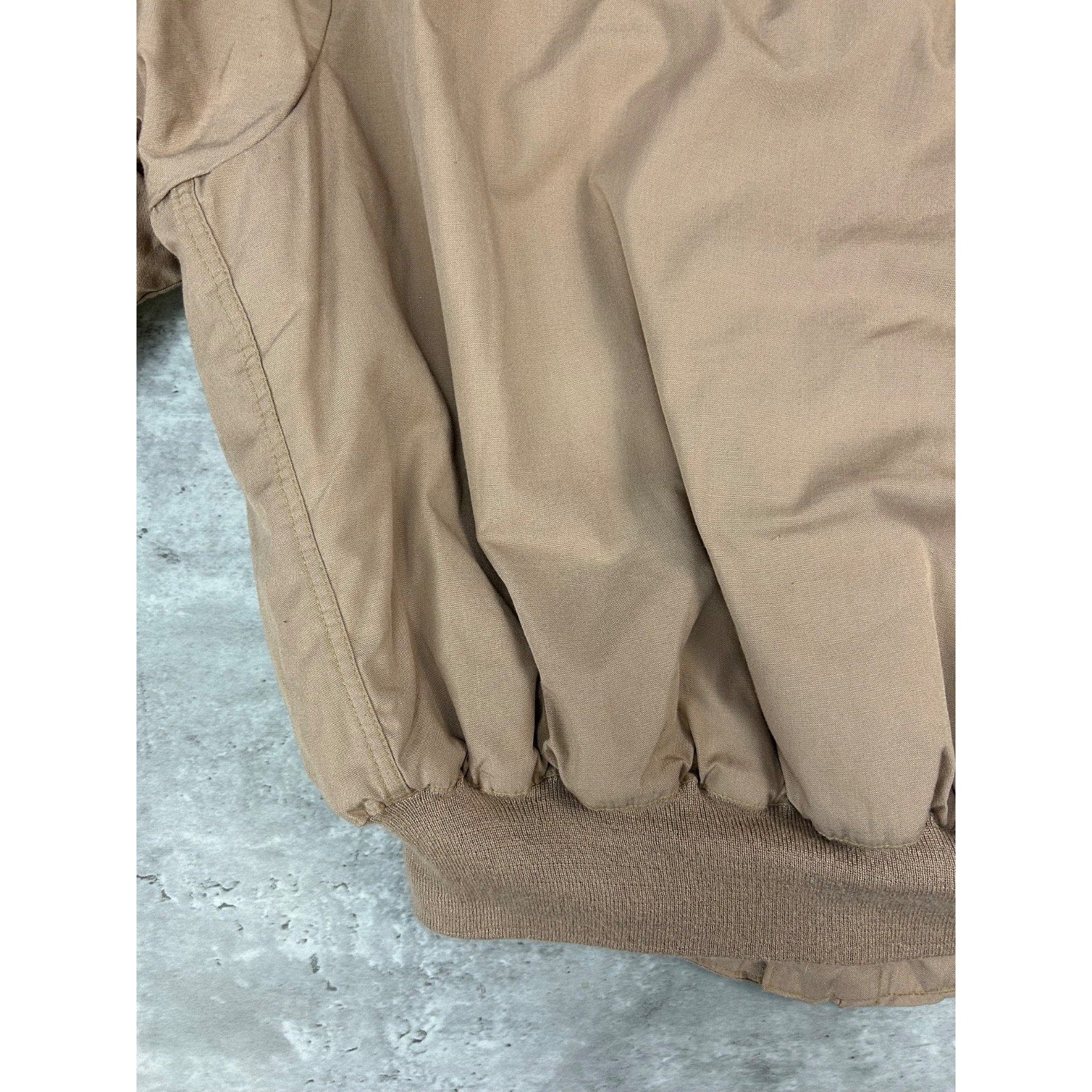 Vintage 90s Earth Tone Collared Full Zip Bomber Jacket Size XL