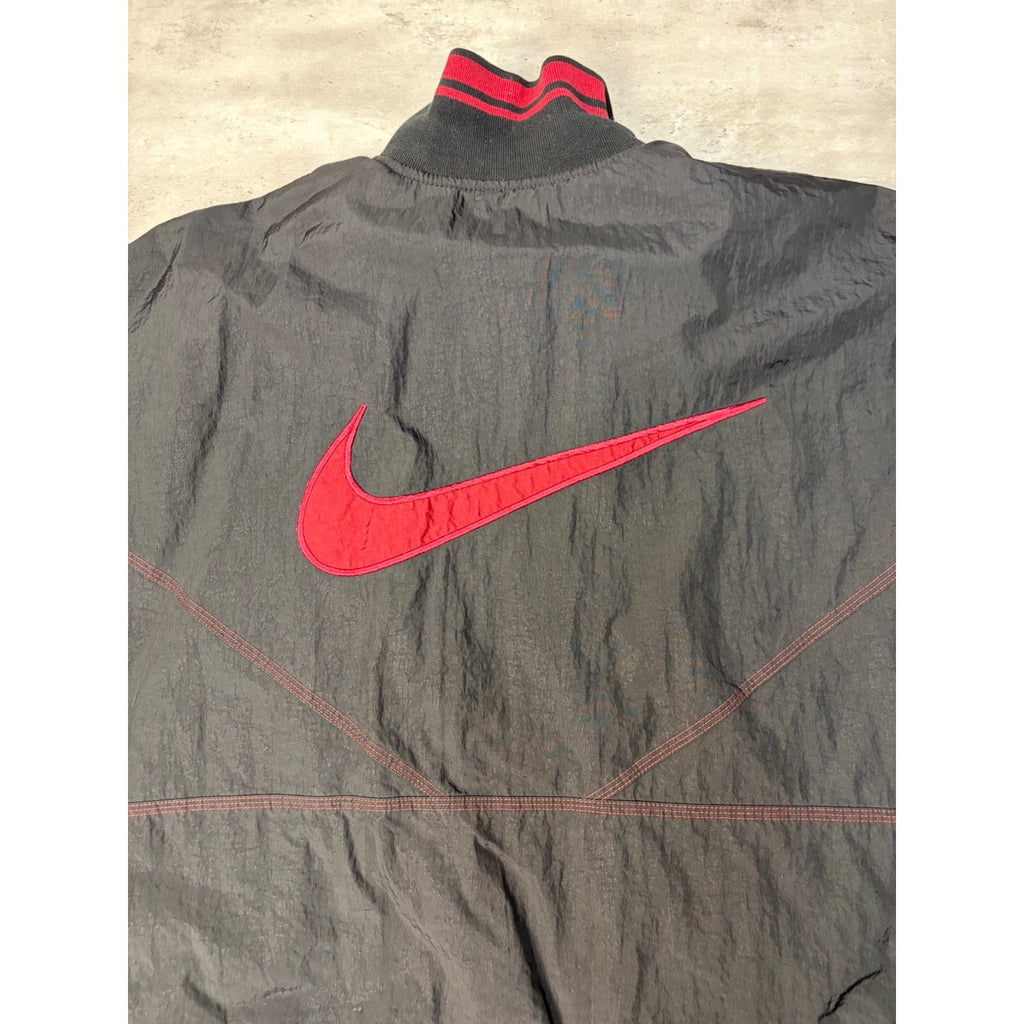 Vintage Nike Embroidered Mini Swoosh 1/2 Zip Windbreaker Jacket Size Large