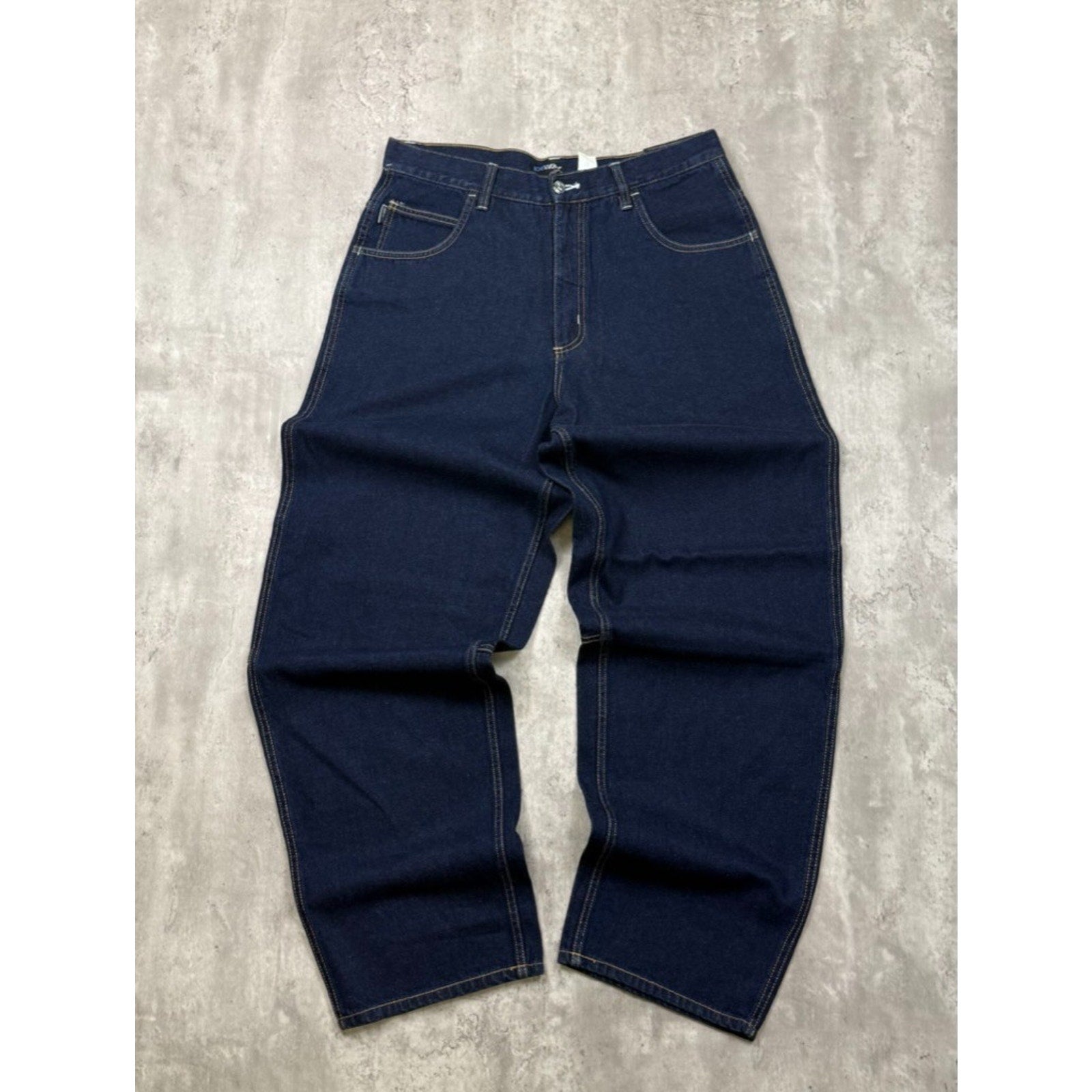 Vintage Y2K Icewear Contrast Stitched Dark Wash Denim Pants Size 36x34